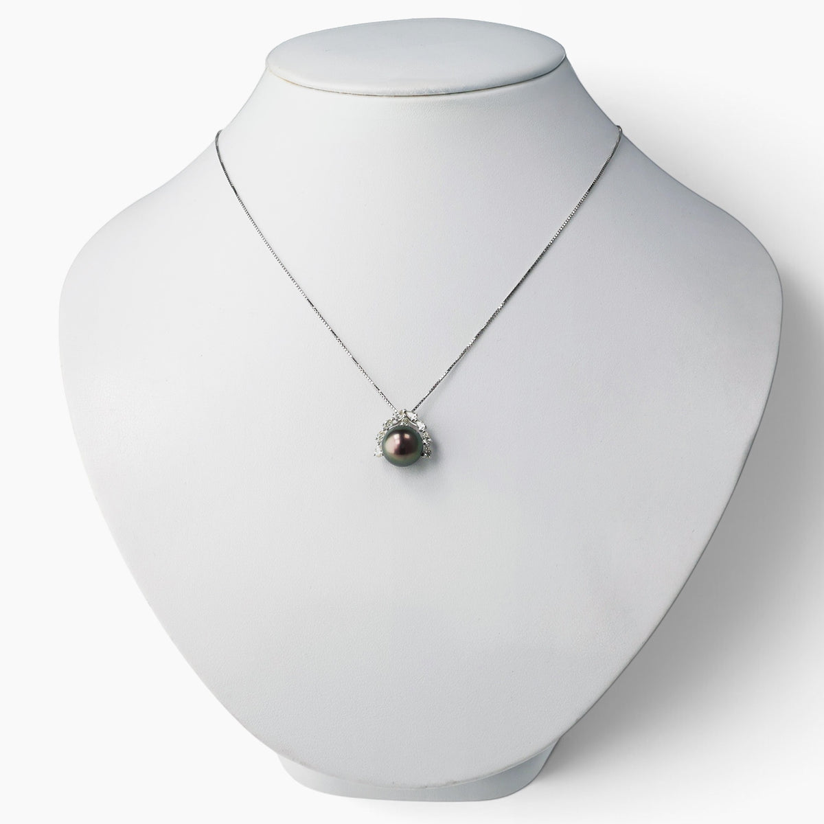 Tahitian Black Pearl Pendant Top 11mmUP PT900