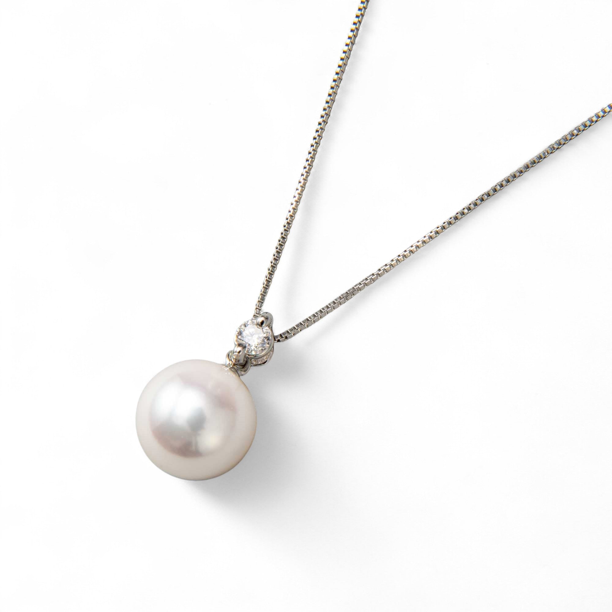 Aurora HANADAMA Akoya Pearl Pendant 8.5-9.0mm PT900/850 (45cm) -Premium-