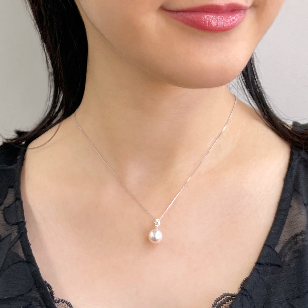 Aurora HANADAMA Akoya Pearl Pendant 8.5-9.0mm PT900/850 (45cm) -Premium-