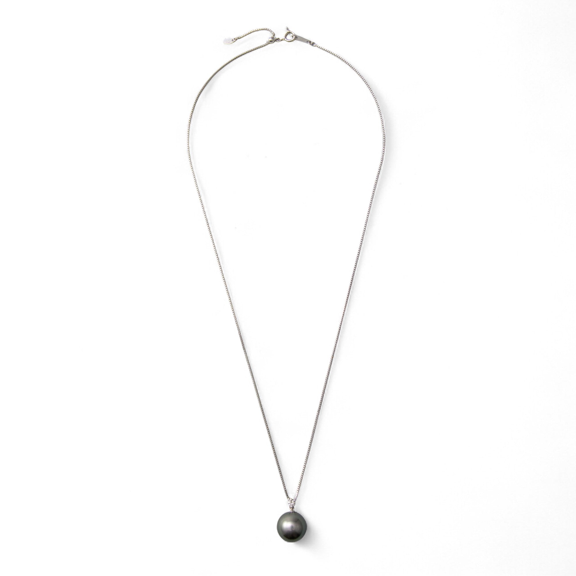 Tahitian+ Tahitian Black Pearl Pendant 11mmUP K18WG