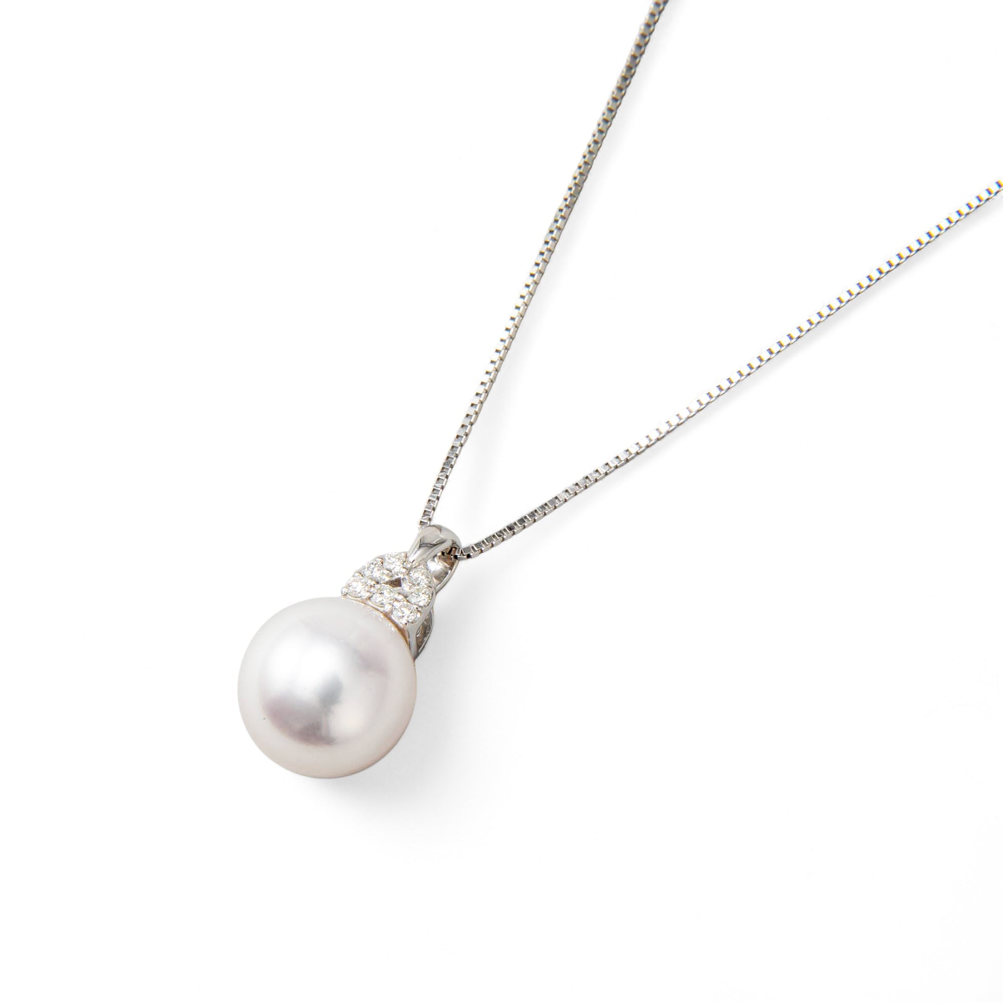 Aurora HANADAMA Akoya Pearl Pendant 9.0-9.5mm K18WG -Premium-