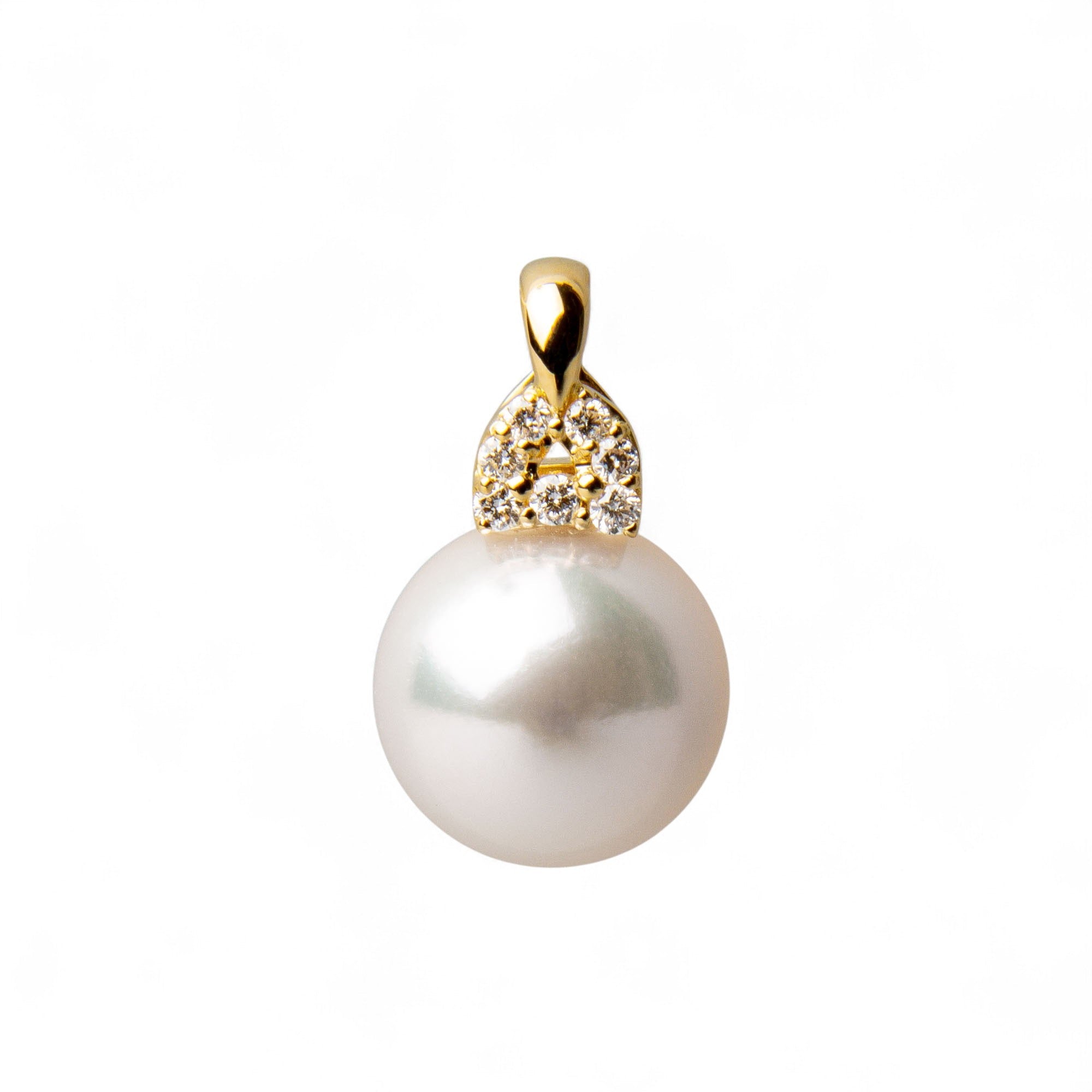 LUXE Akoya Pearl Pendant Top 9.0-9.5mm K18WG/YG