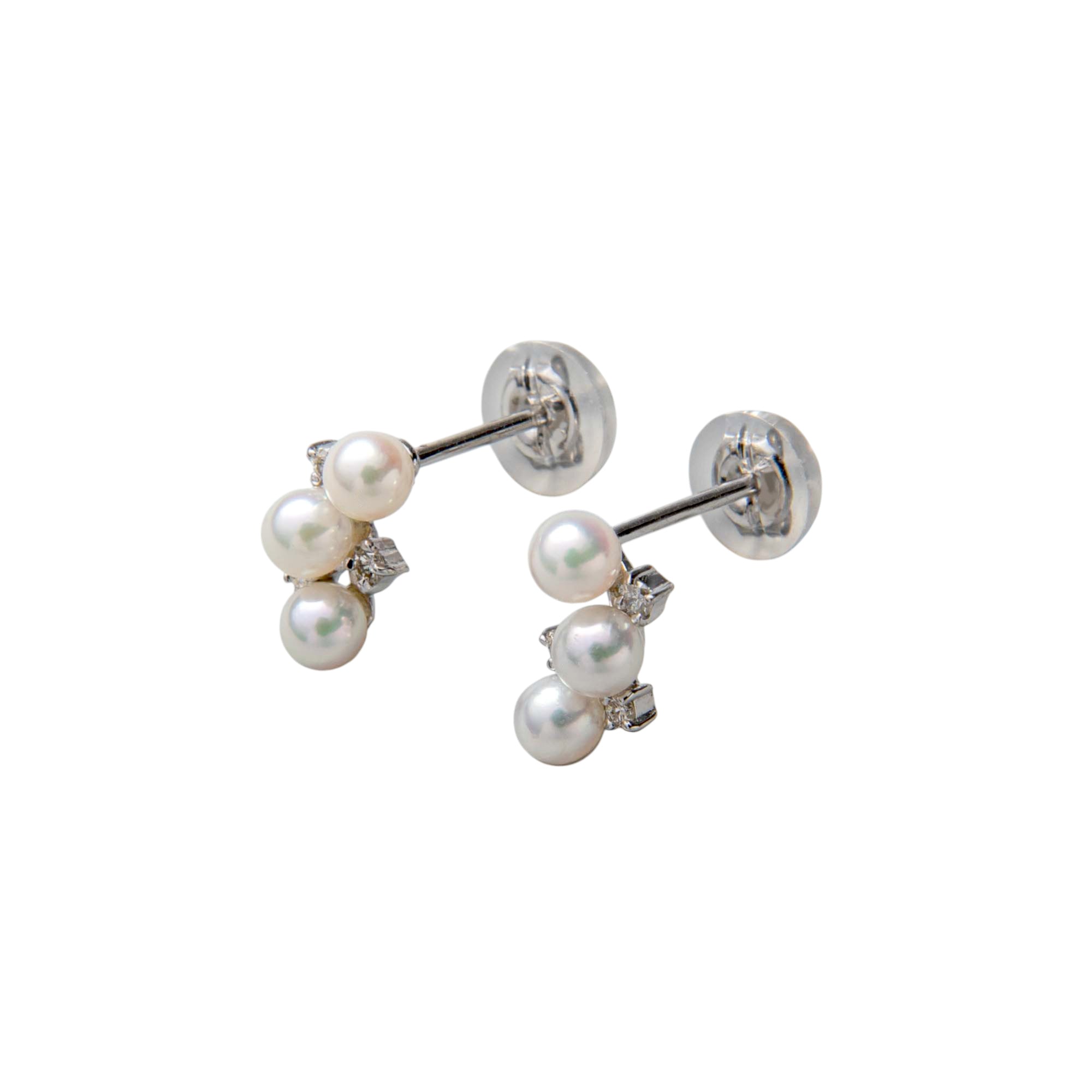 Petit Claire Akoya Pearl Earrings 3.0-3.5mm PT900