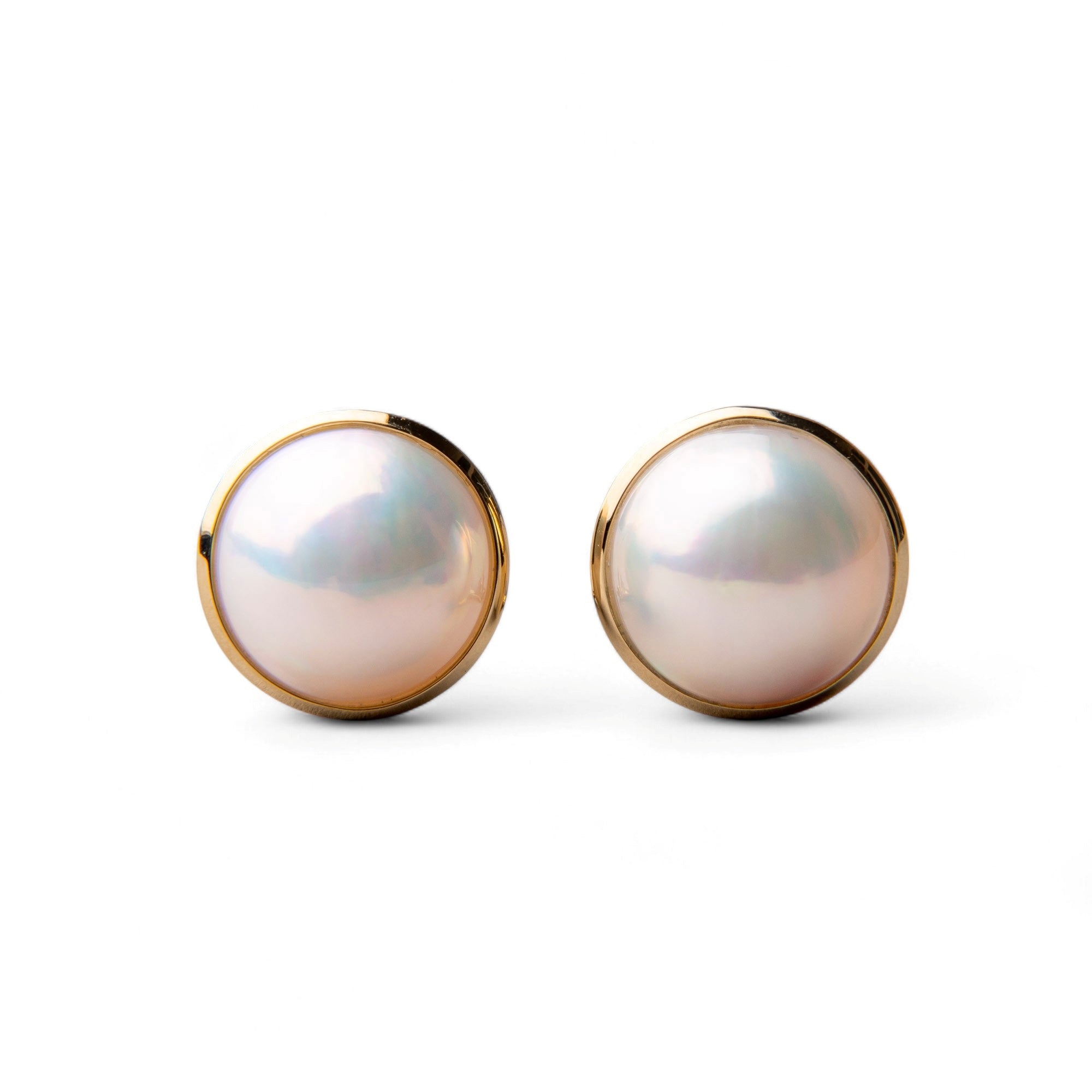 Mabe Pearl Earrings 13mmUP K18