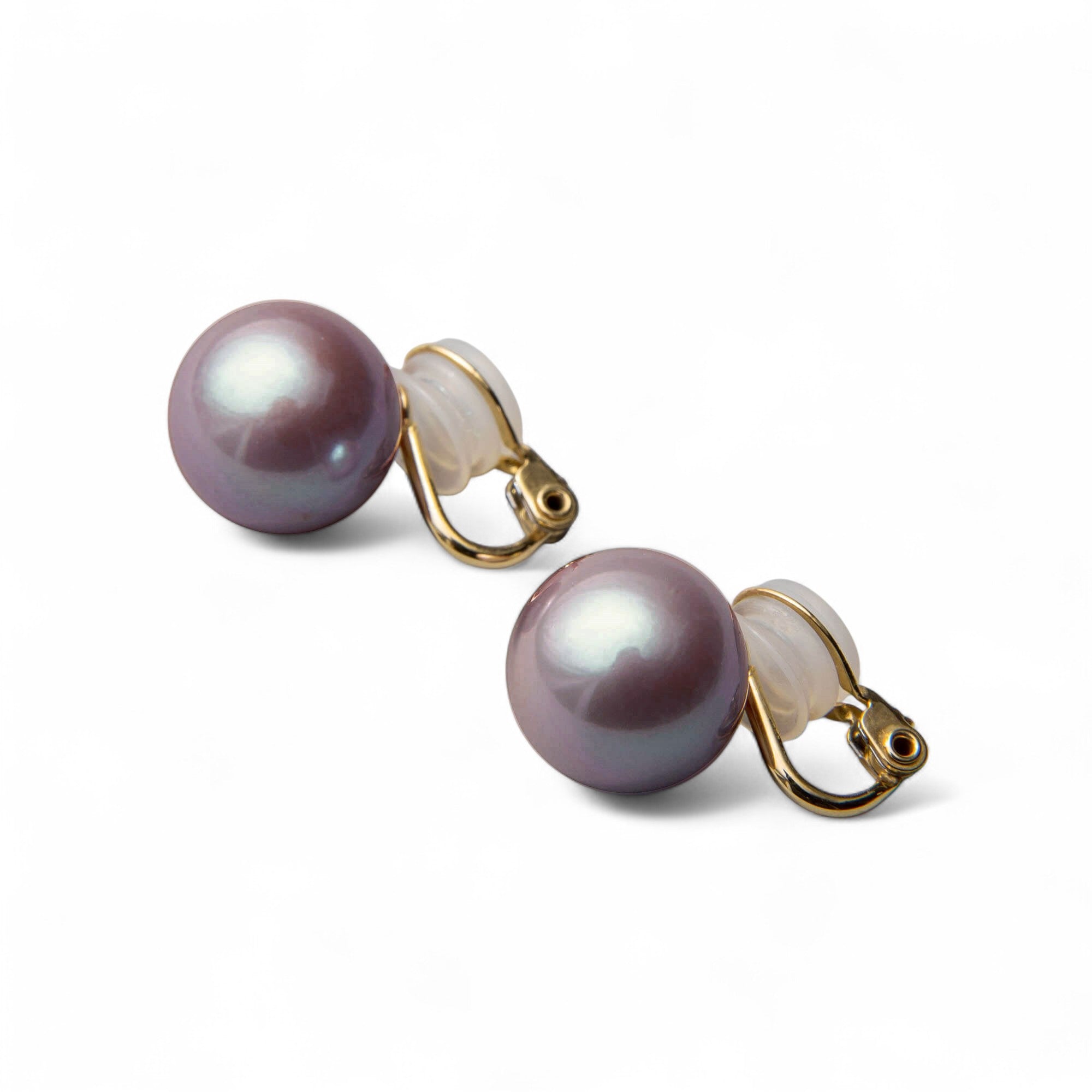 Mauvette Freshwater Pearl Clip-on Earrings 12mmUP K18YG