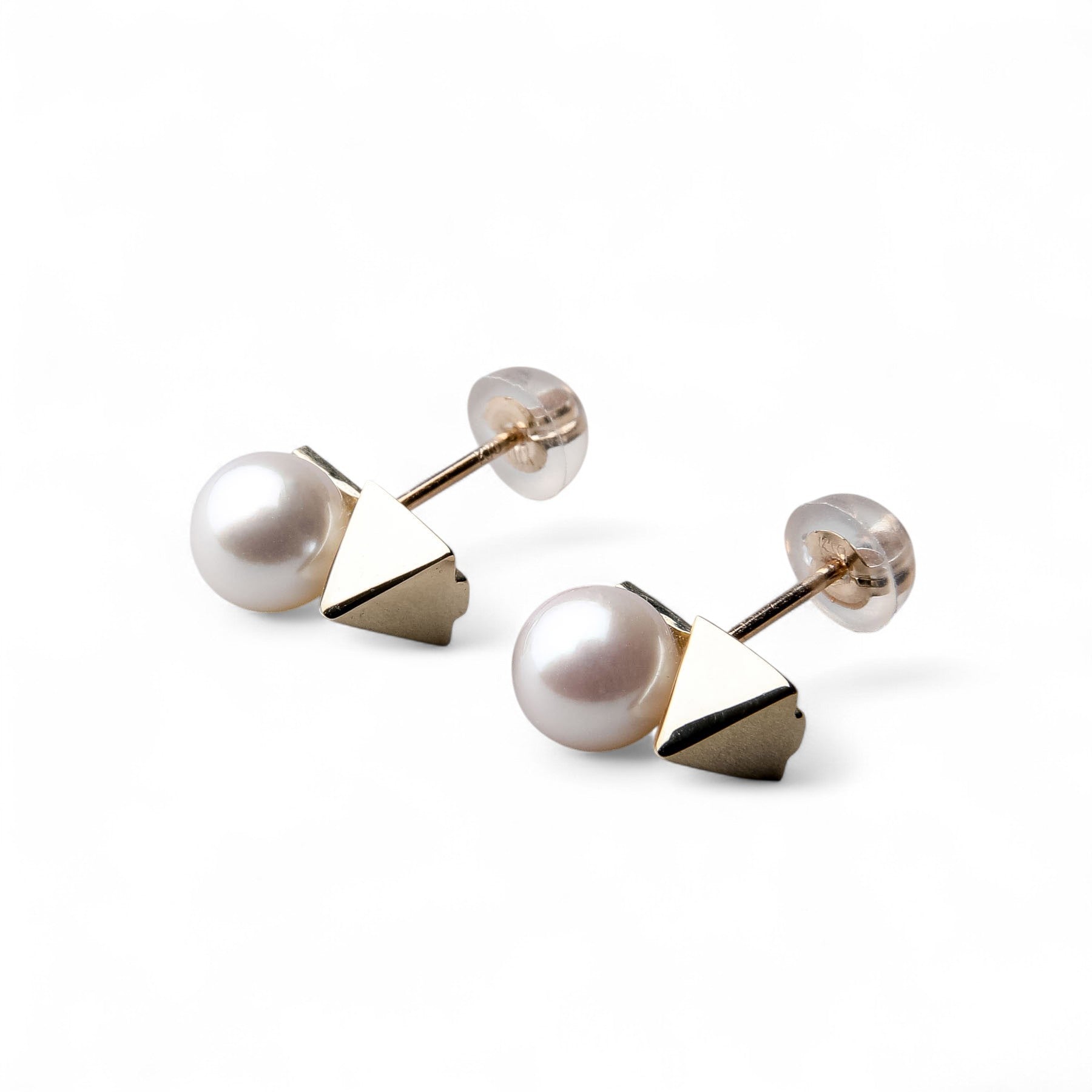 Carina Akoya Pearl Earrings 5.5-6.0mm K10YG