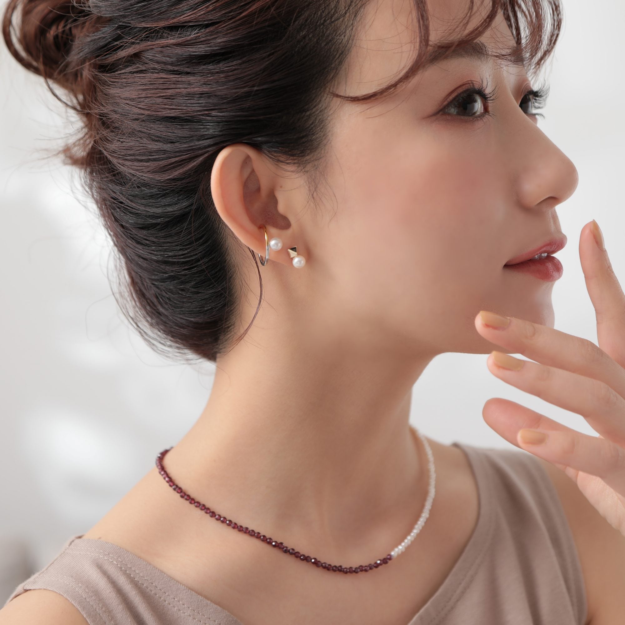 Carina Akoya Pearl Earrings 5.5-6.0mm K10YG