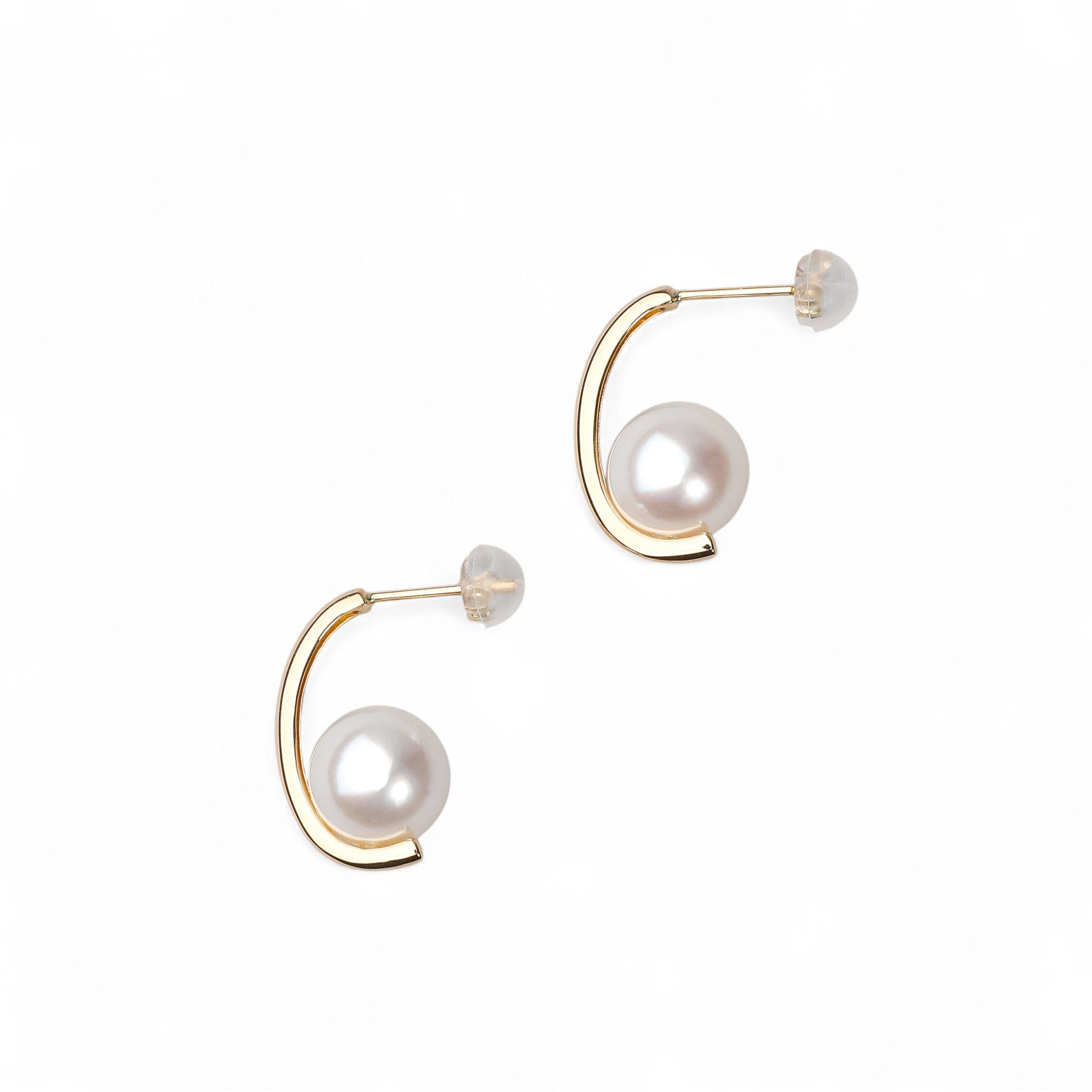 LUXE Akoya Pearl Earrings 9.0-9.5mm K18WG/YG