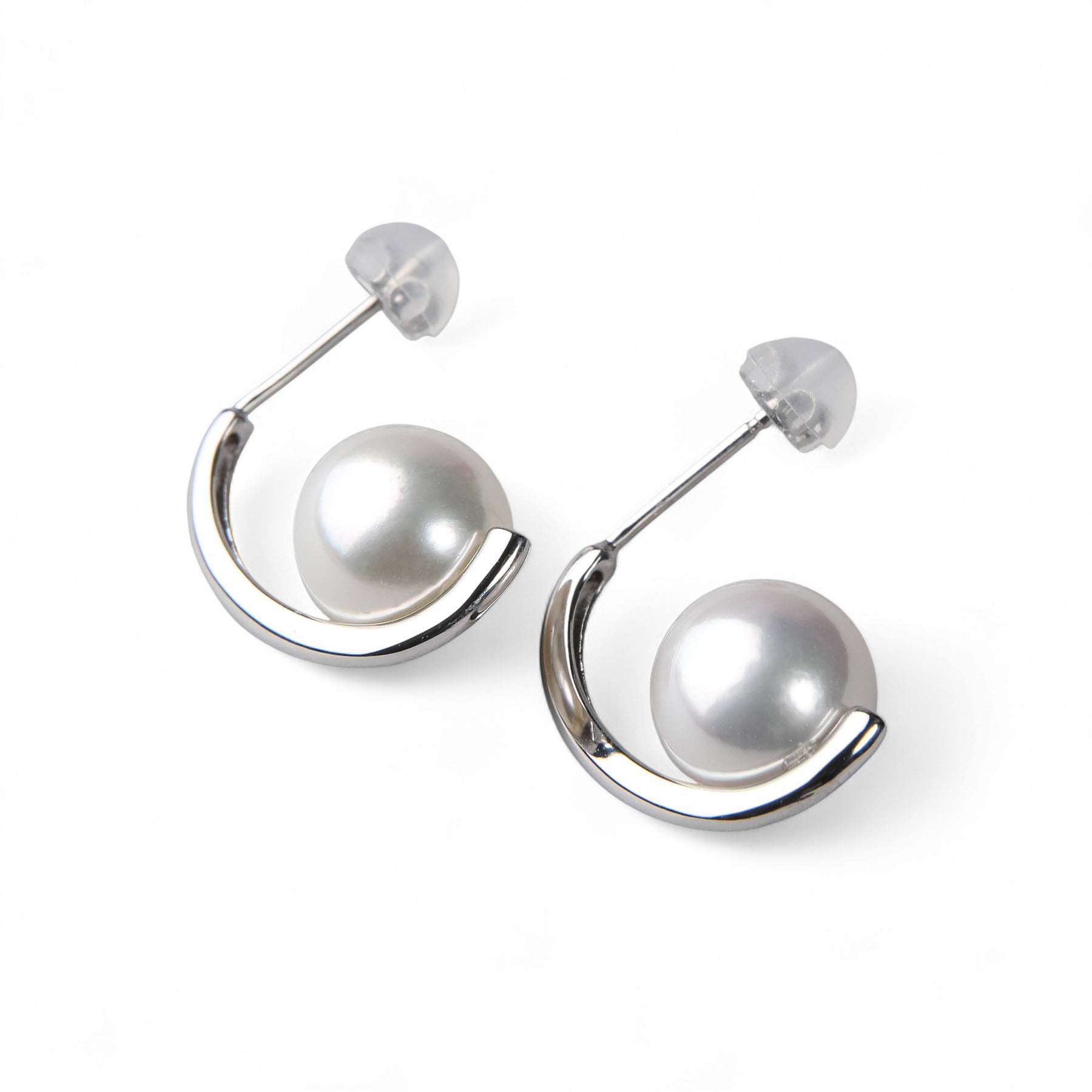 LUXE Akoya Pearl Earrings 9.0-9.5mm K18WG/YG