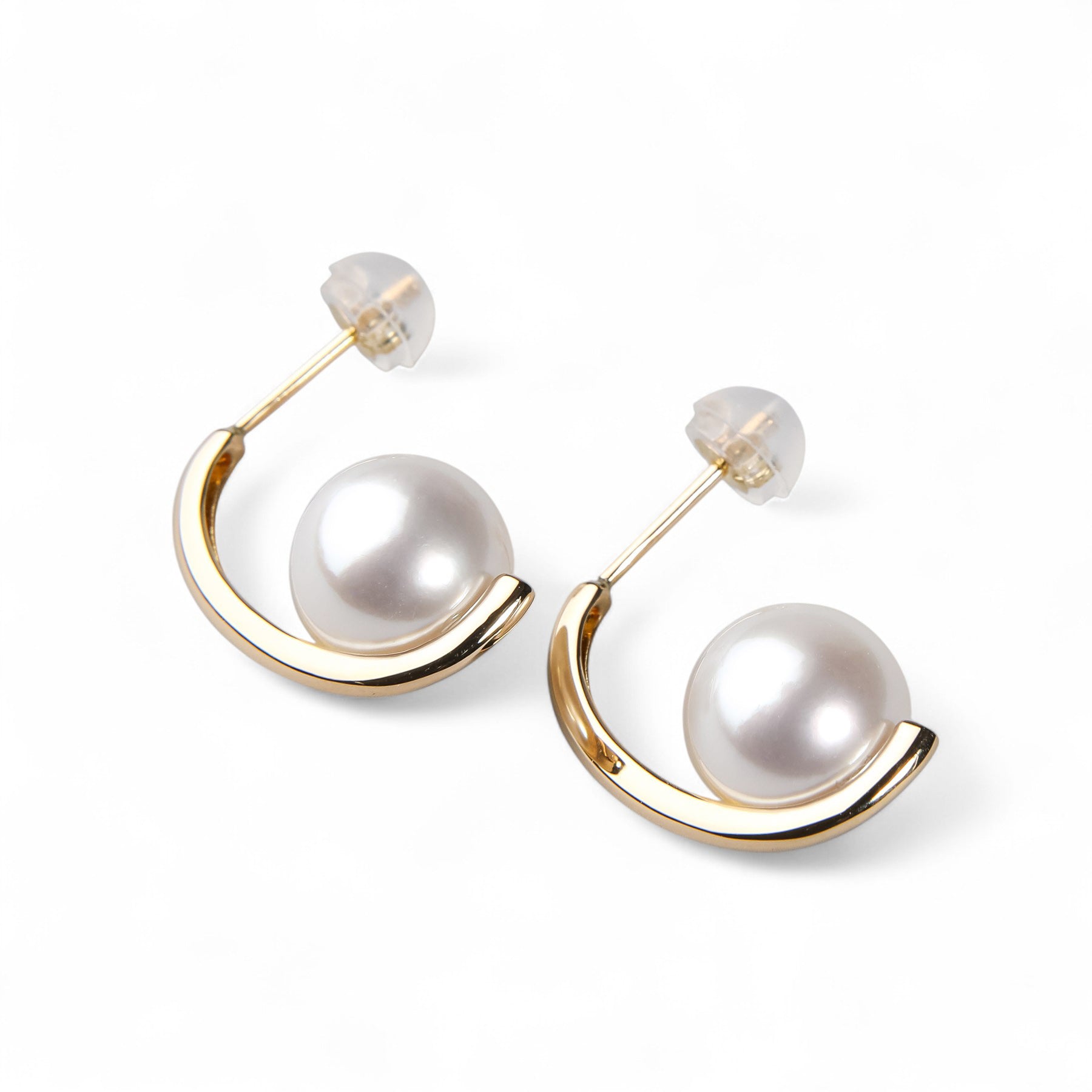 LUXE Akoya Pearl Earrings 9.0-9.5mm K18WG/YG
