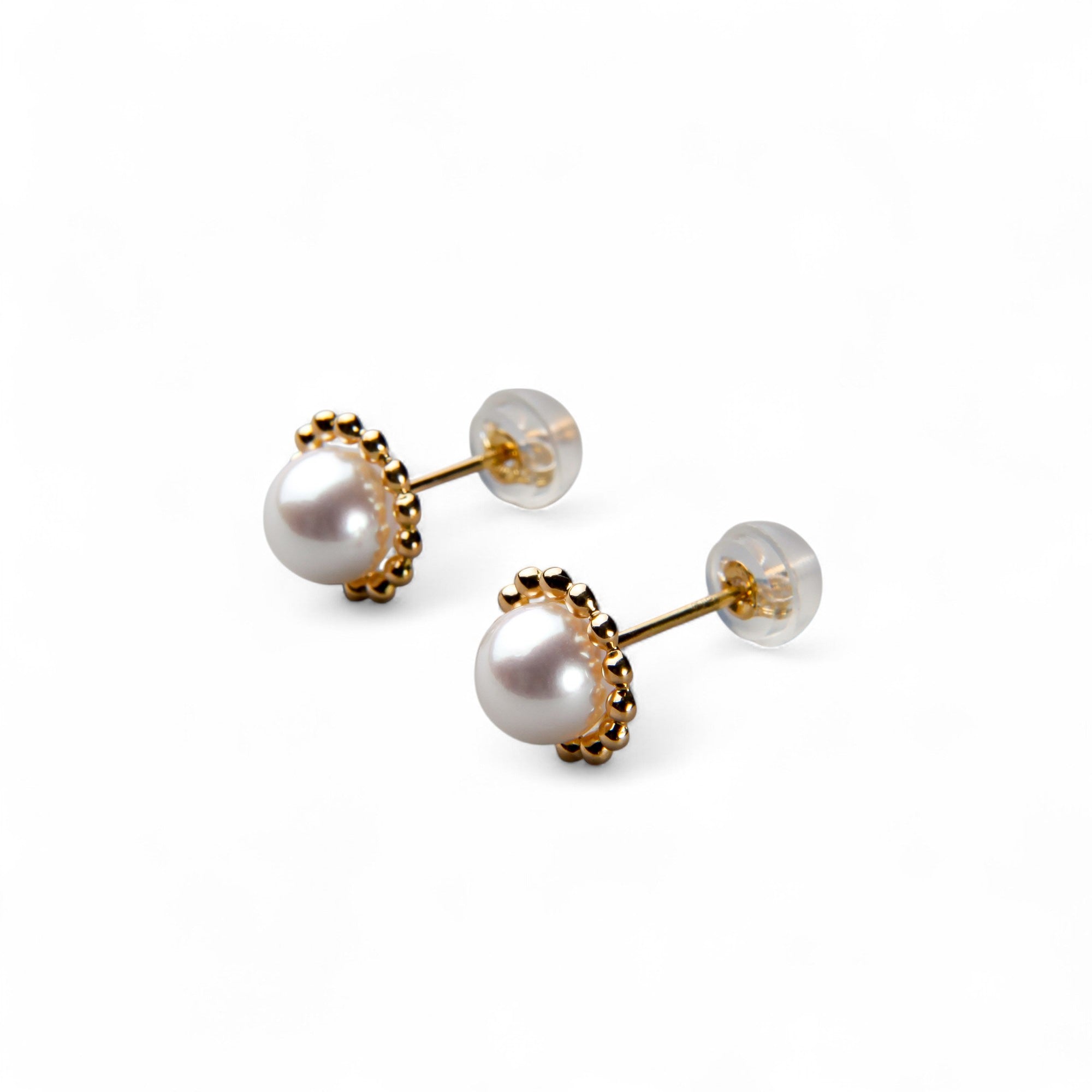 Carina Akoya Pearl Earrings 5.5-6.0mm K18YG