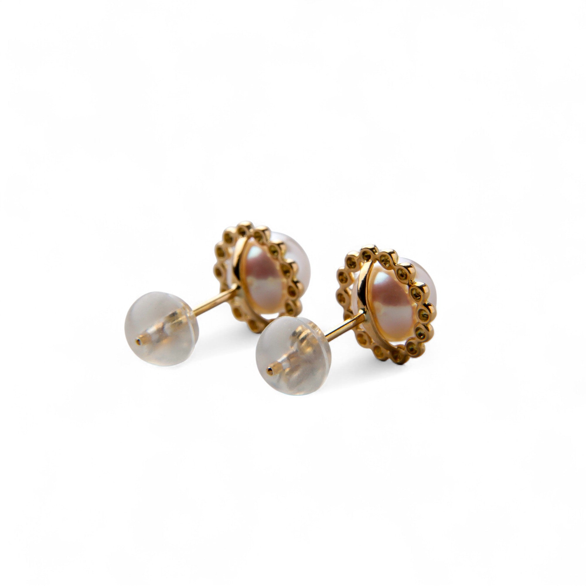 Carina Akoya Pearl Earrings 5.5-6.0mm K18YG