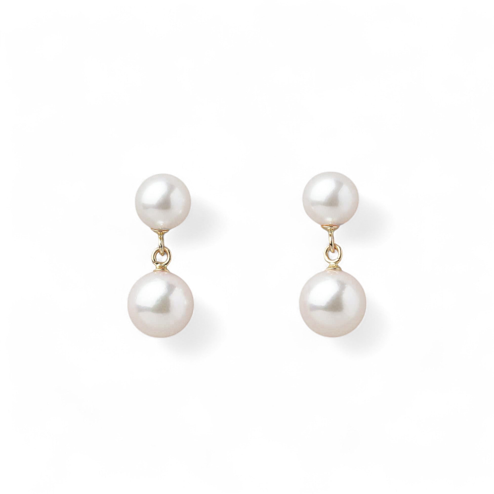 Carina Akoya Pearl Earrings 5.5-7.5mm K18YG