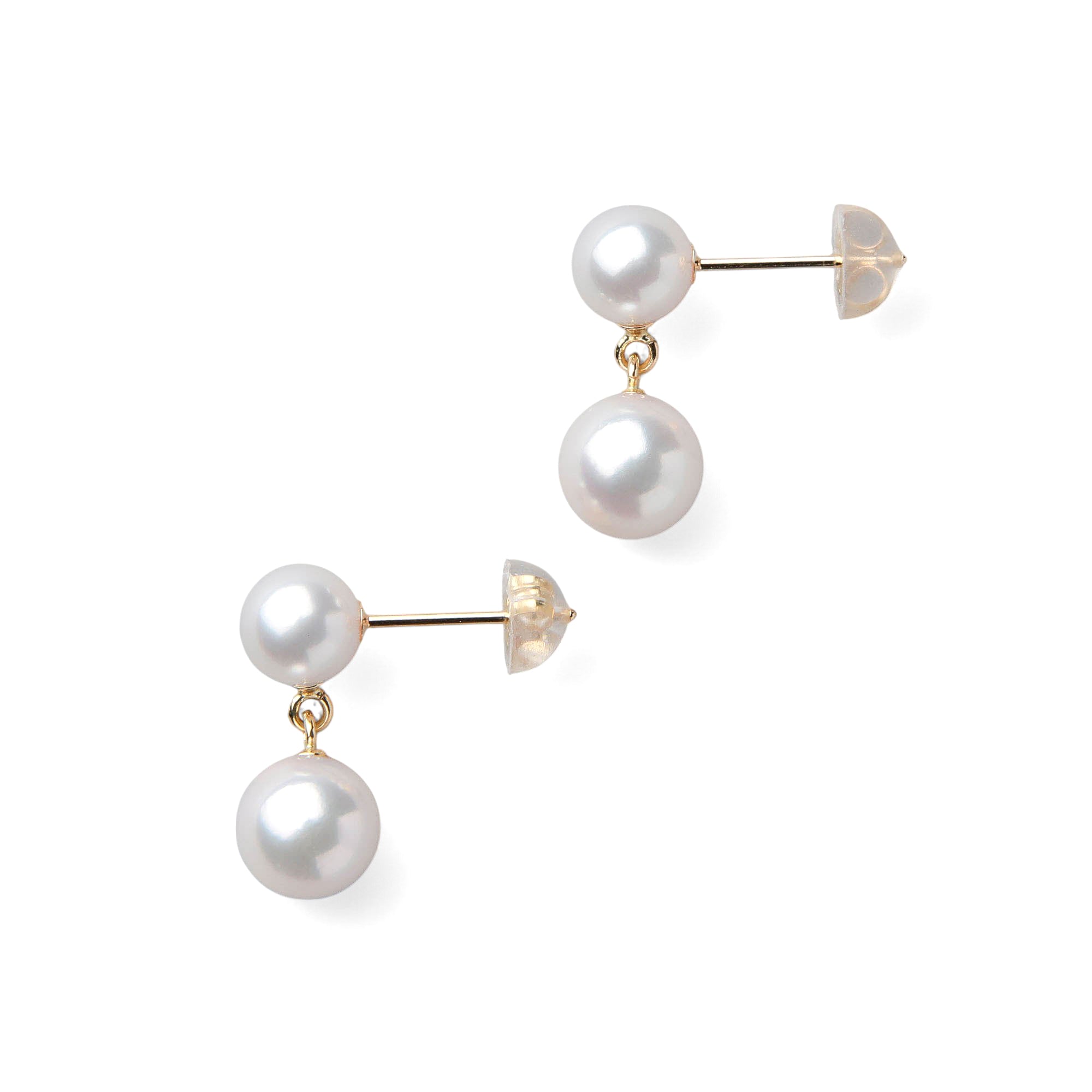 Carina Akoya Pearl Earrings 5.5-7.5mm K18YG