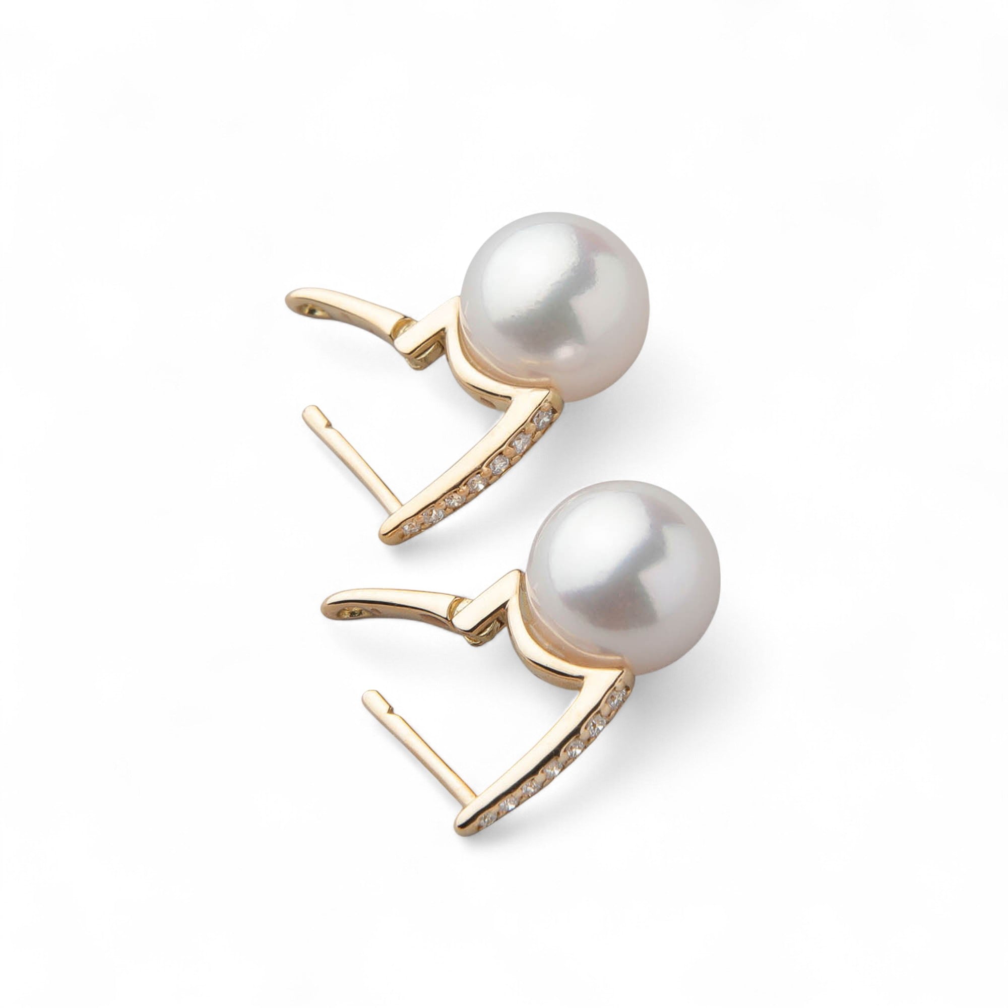 LUXE Akoya Pearl Earrings 8.5-9.0mm K18YG
