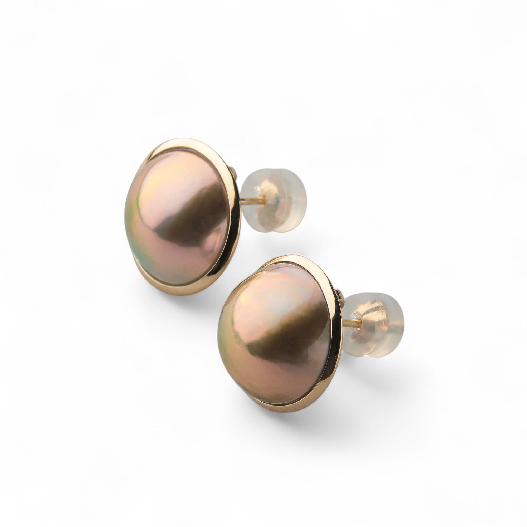 Mabe Pearl Earrings 13mmUP K18YG