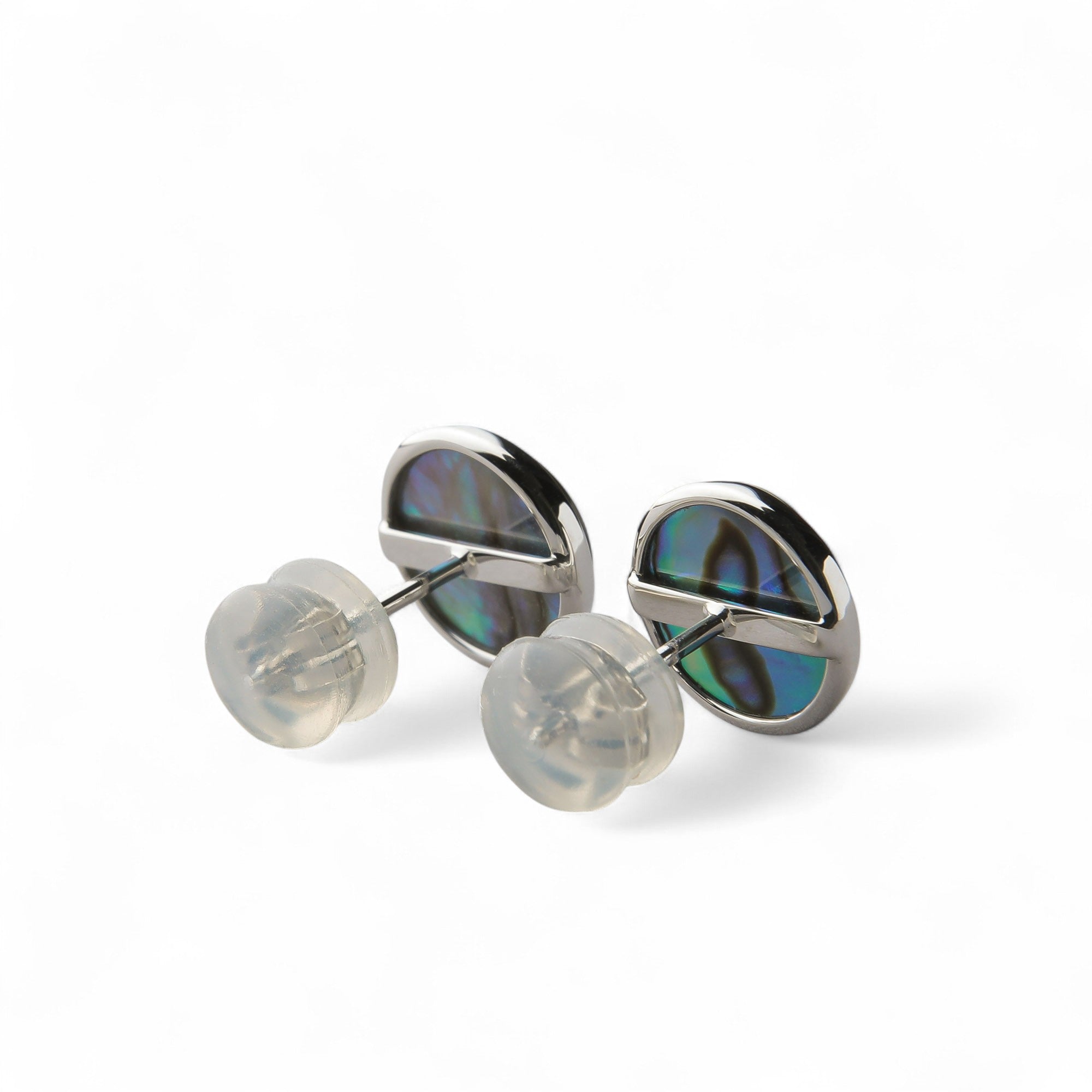 Abalone Pearl Earrings 9mmUP K18YG RhP