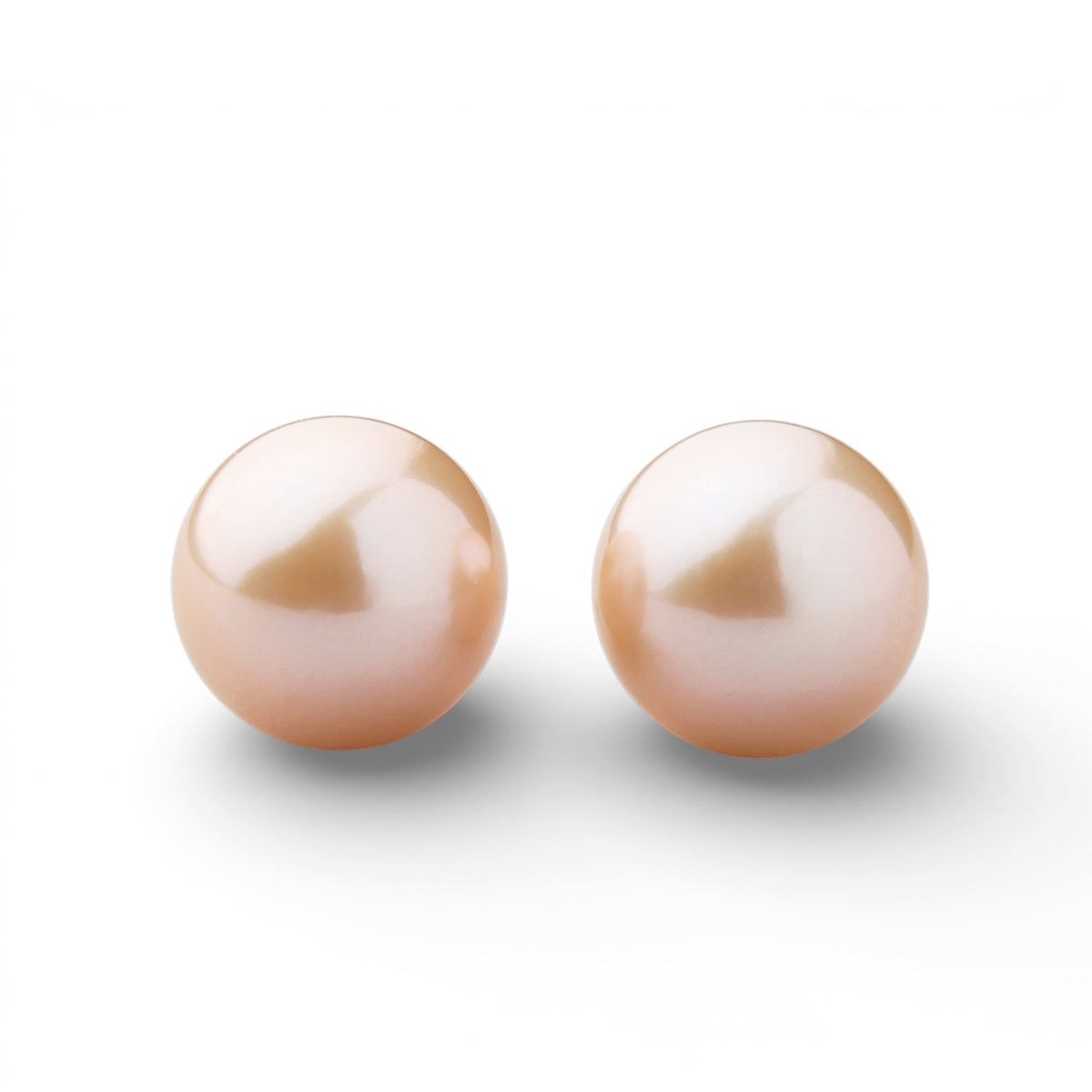 Mauvette Freshwater Cultured Pearl Stud Earrings 11mmUP PT900