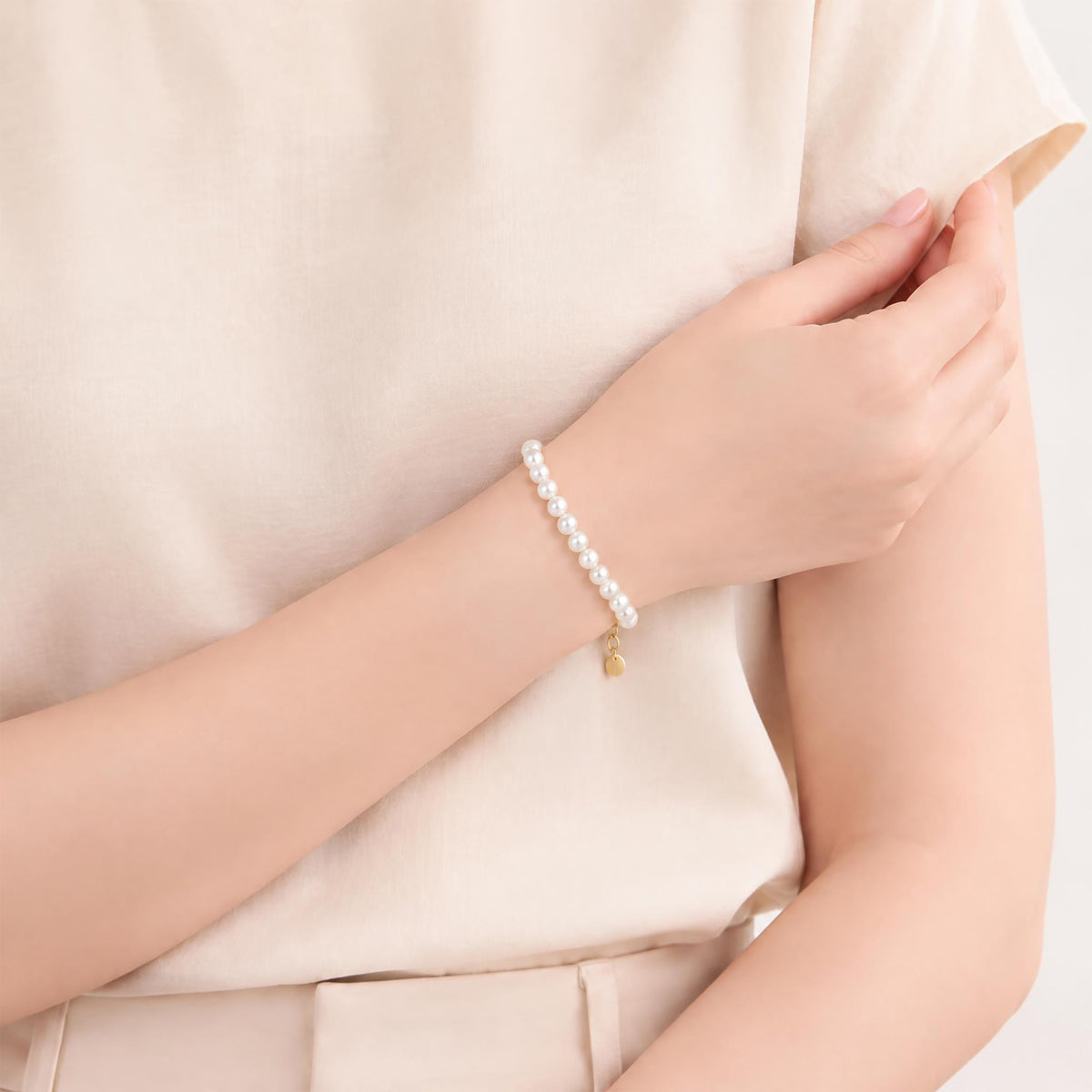 Akoya Pearl Bracelet 5.5-6.0mm SV925 GP