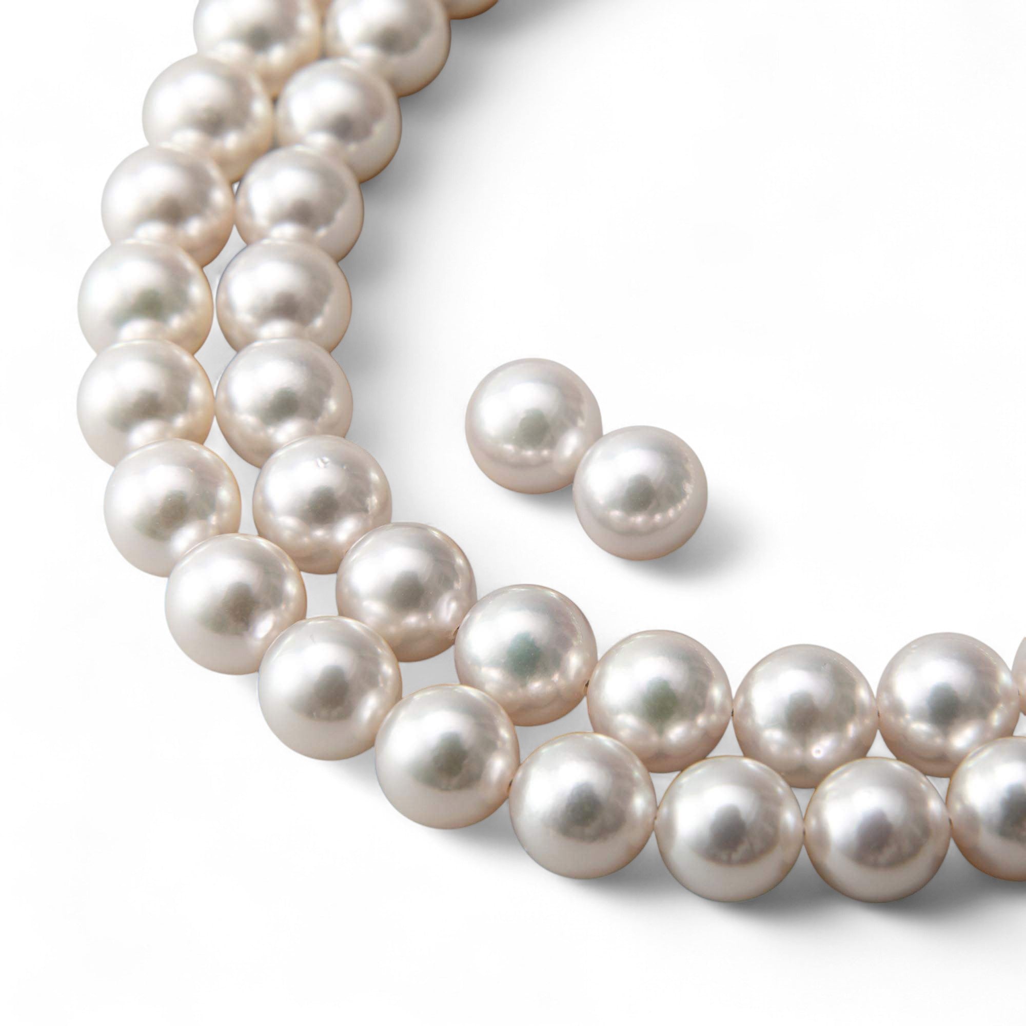 Akoya Pearl Necklace Set 7.5-8.0mm -Superior-