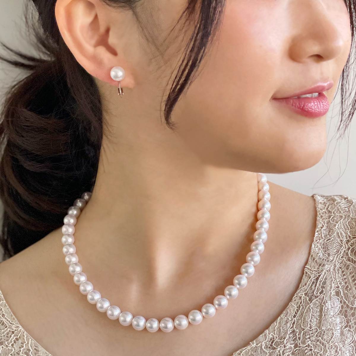 阿古屋珍珠項鍊套裝<br>8.5-9.0mm -Superior-