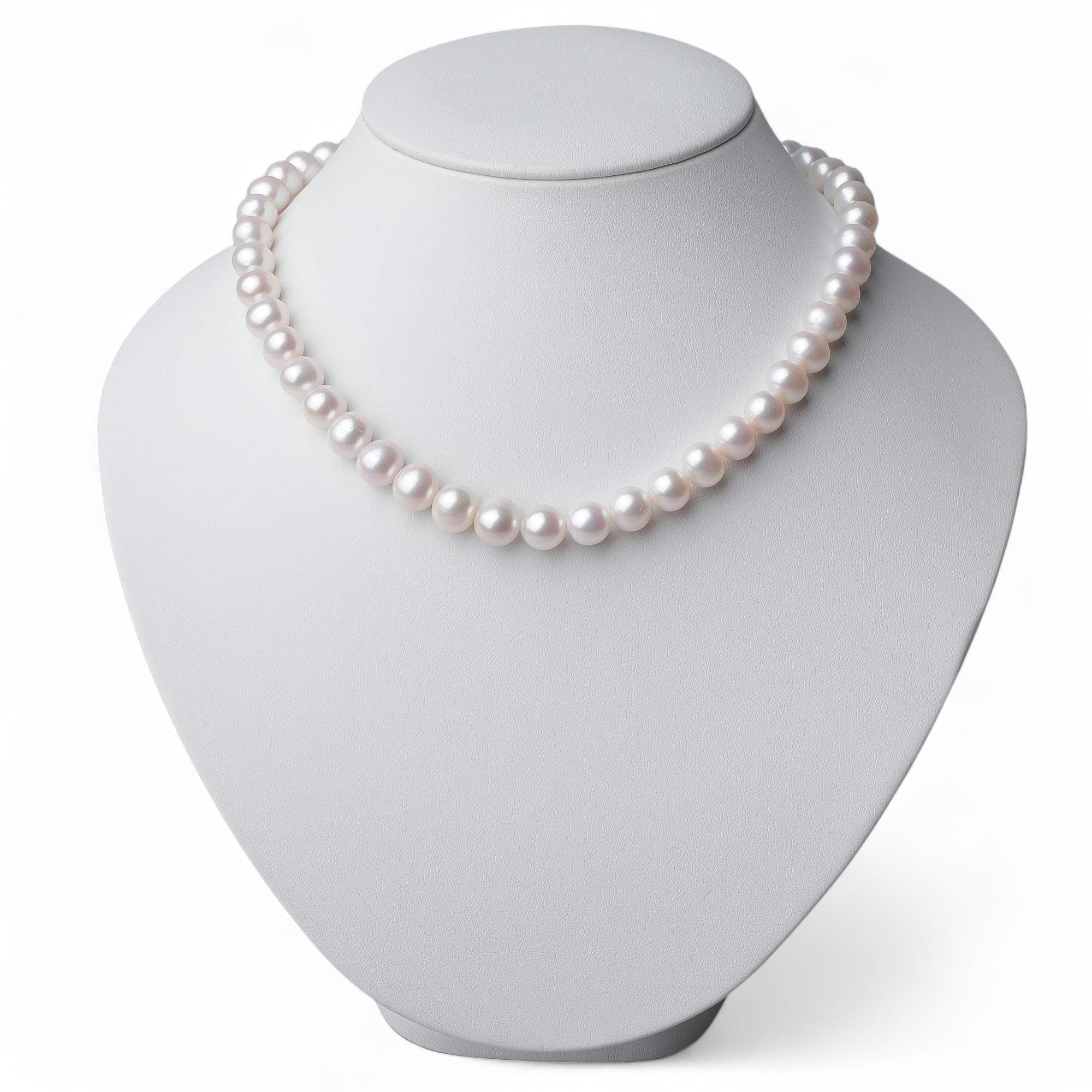 Freshwater Pearl Necklace Set 8.5–9.5mm High-Quality Grade