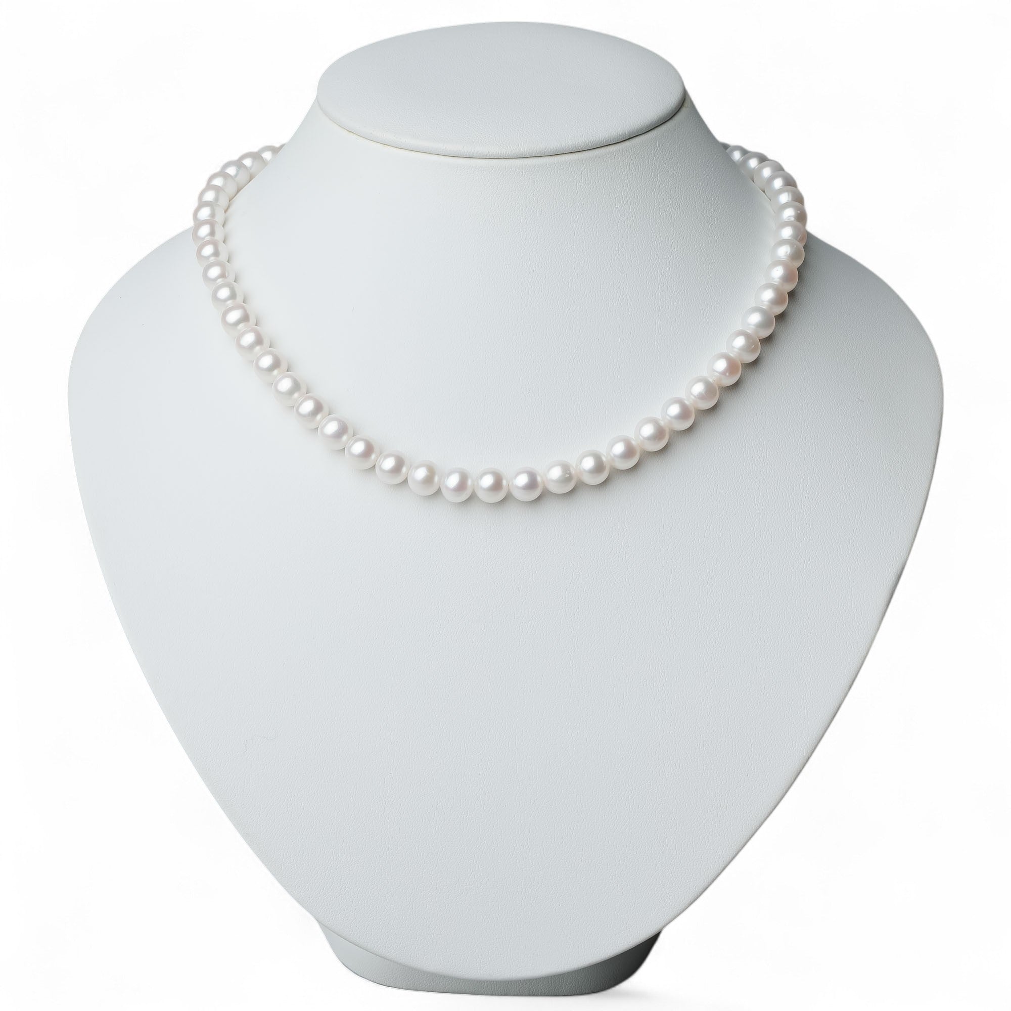 Freshwater Pearl Necklace Set 7.5–8.5mm High-Grade Quality