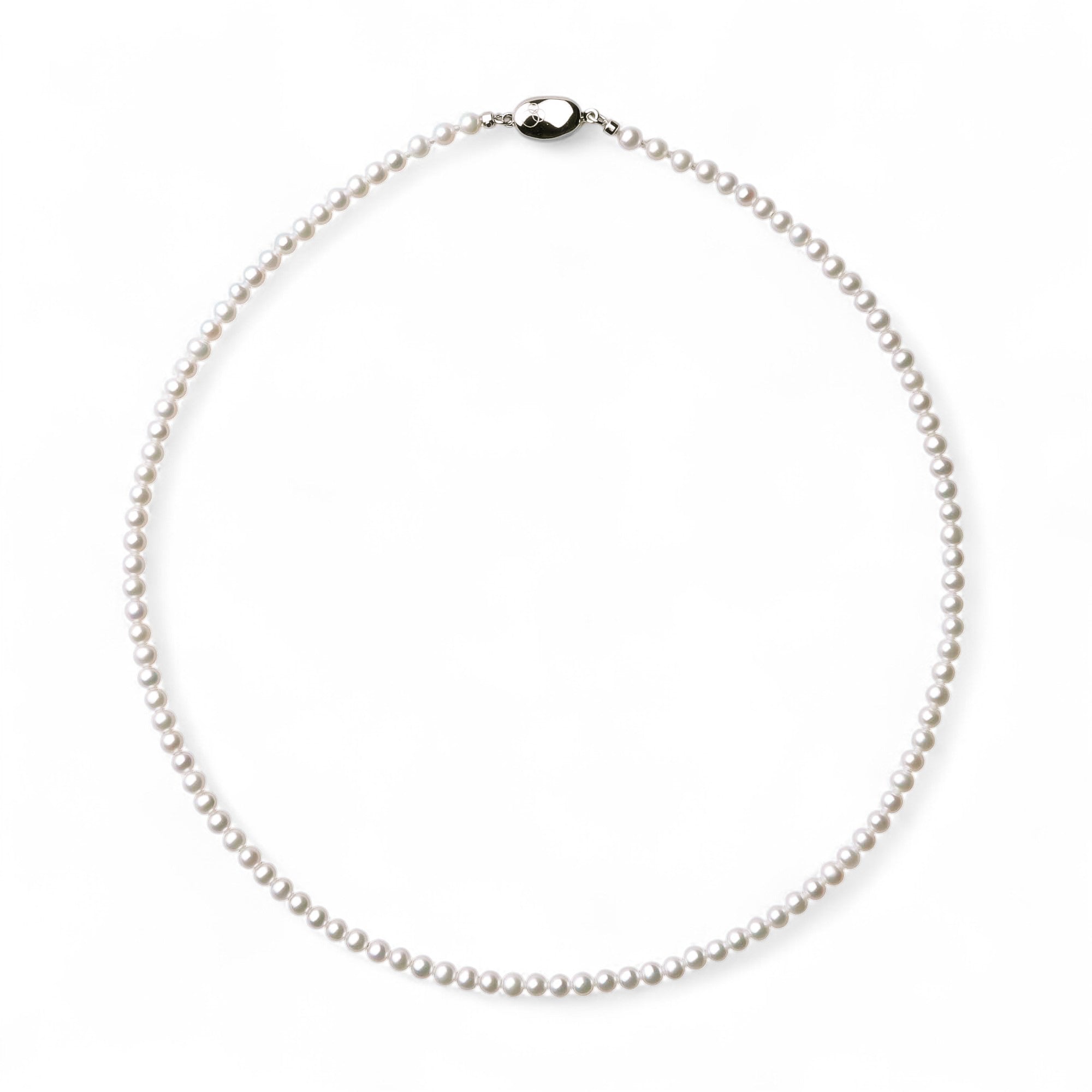 淡水珍珠(有核)项链 3.5–4.0毫米