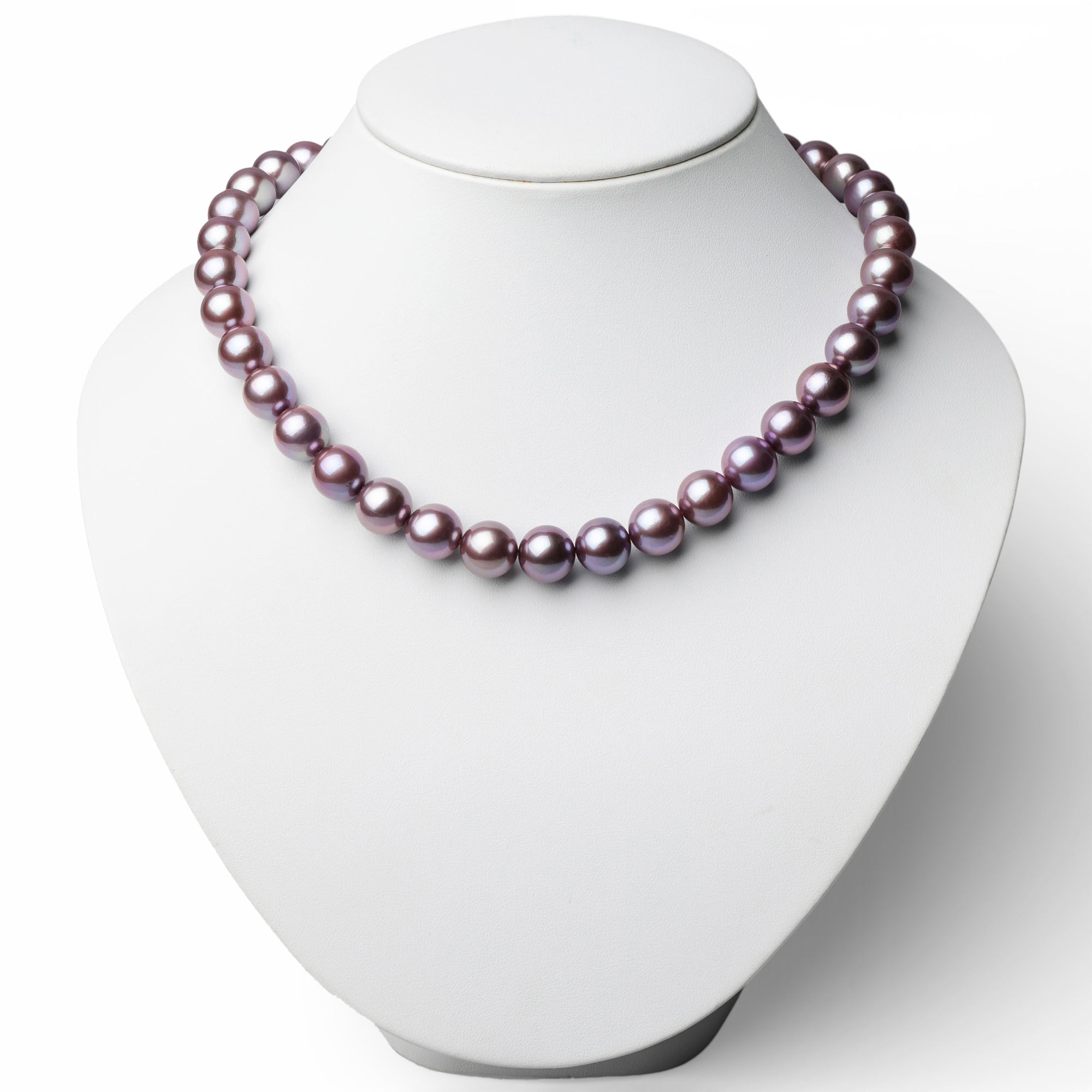 淡水珍珠項鍊 11-11.9毫米 翠鳥認證 -Mauvette-