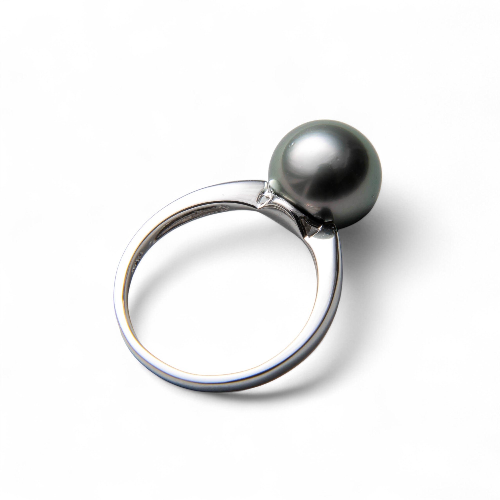 LUXE Tahitian Black Pearl Ring 9mmUP PT900