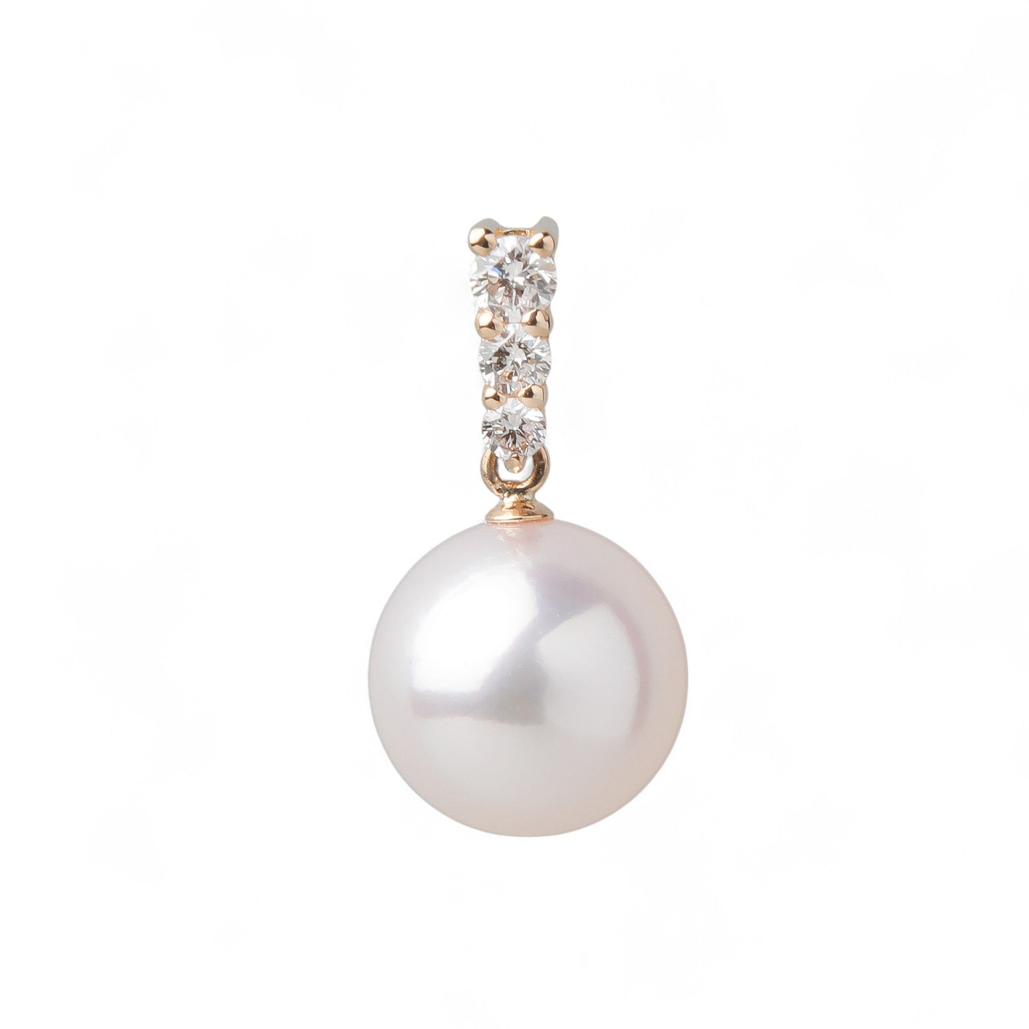LUXE Akoya Pearl Pendant Top 8.5-9mm K18WG/K18YG