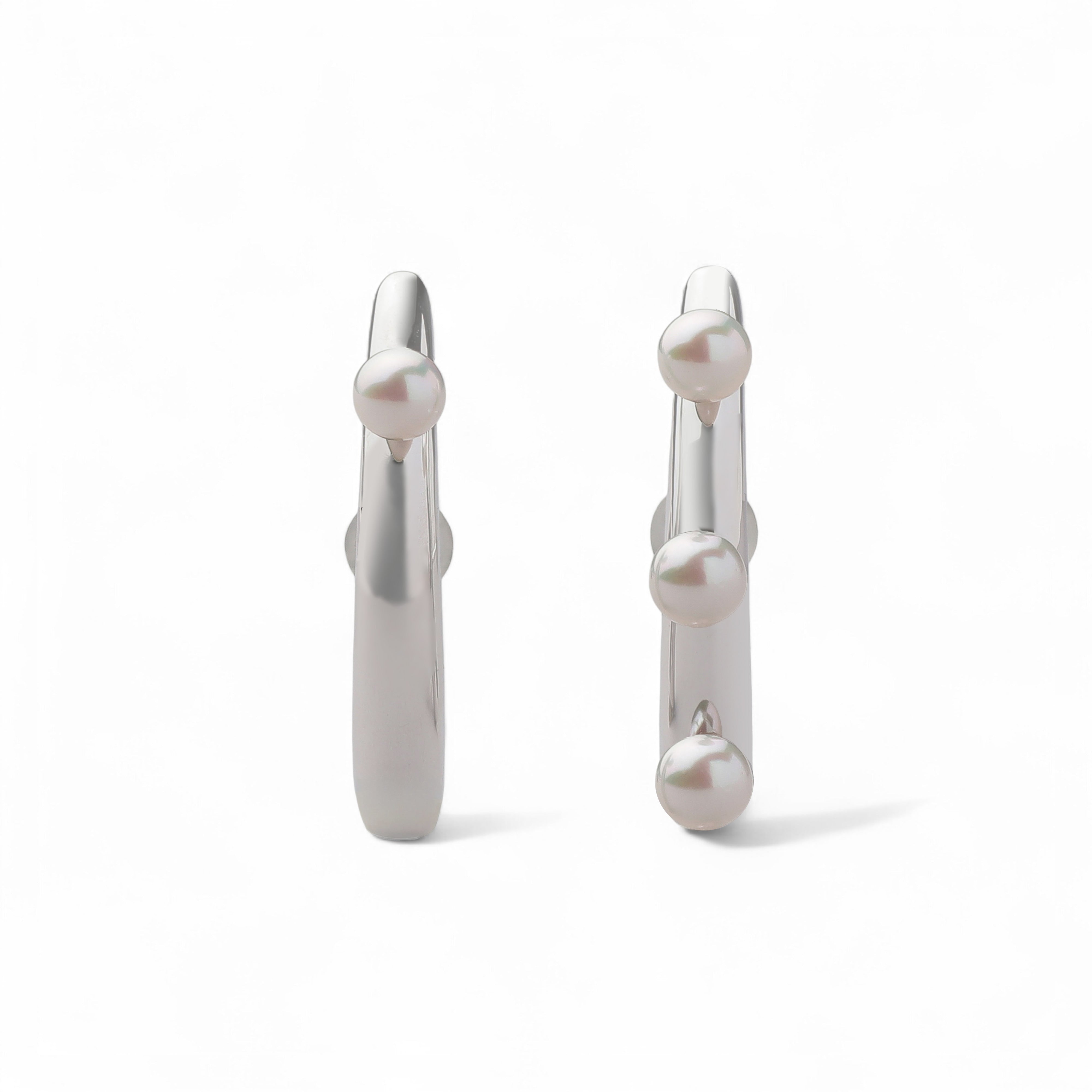 Mois Earrings Akoya Pearl 4.5–5.0mm SV925/PT900