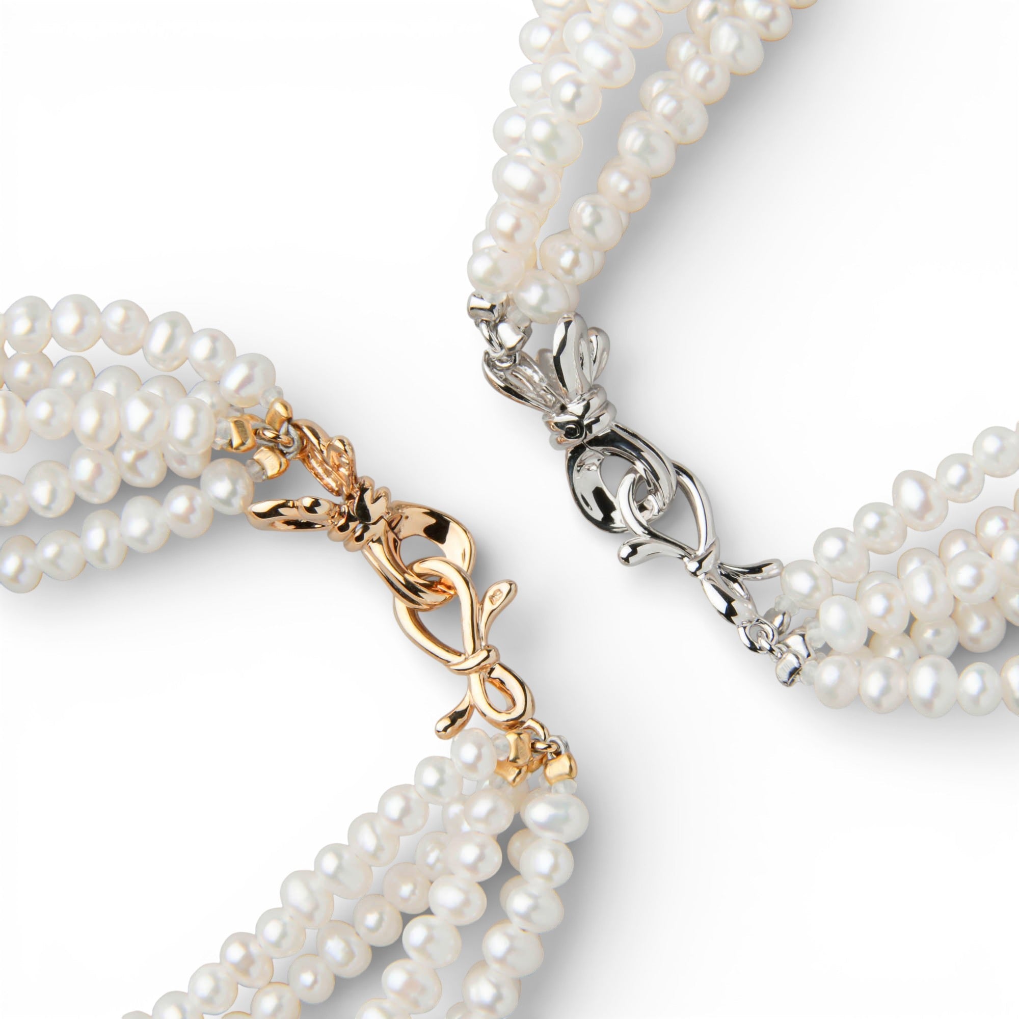 Freshwater Pearl 5-strand Bracelet 2.5-3.0mm SV925 Multi-strand