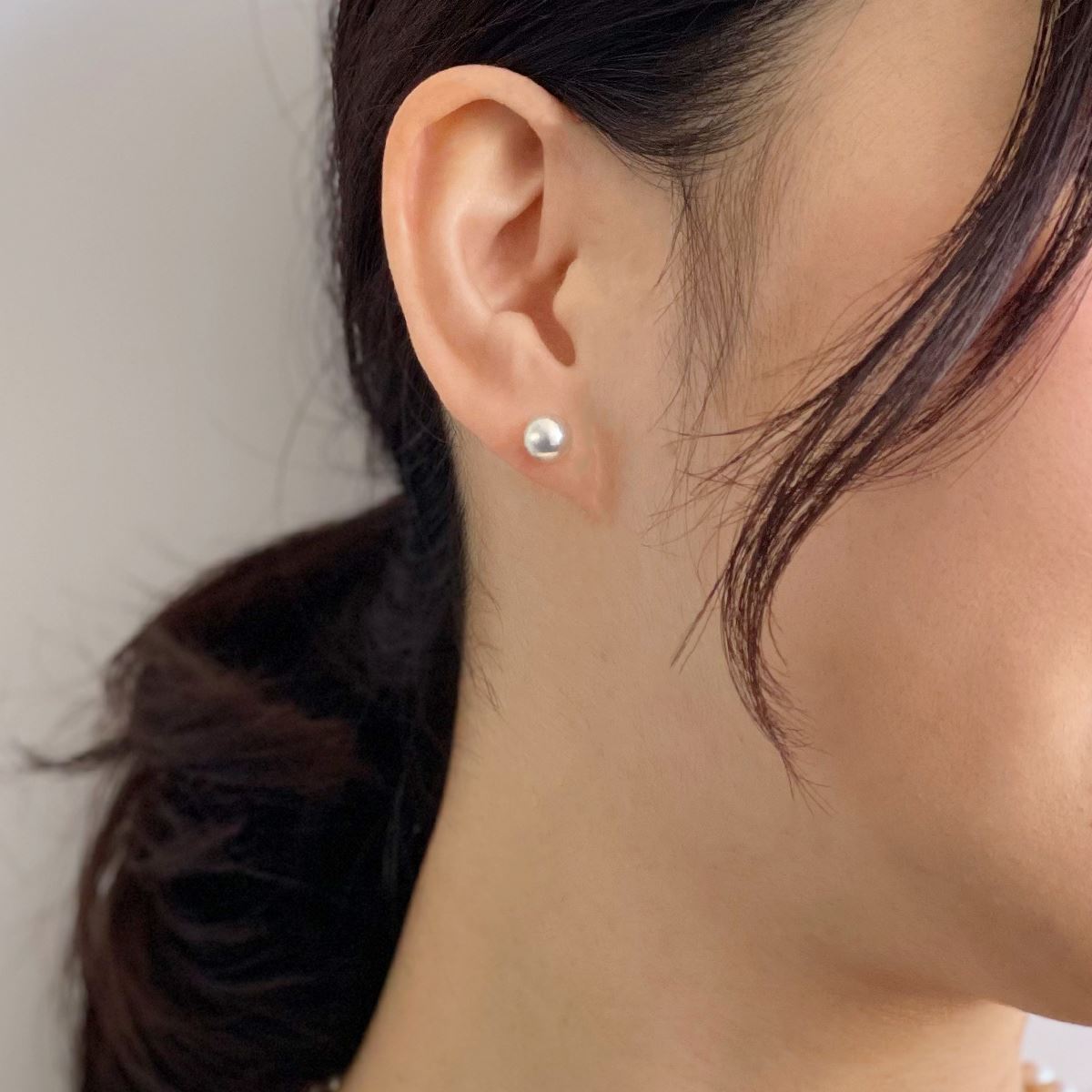 Aurora HANADAMA Akoya Pearl Earrings 7.0-7.5mm PT900