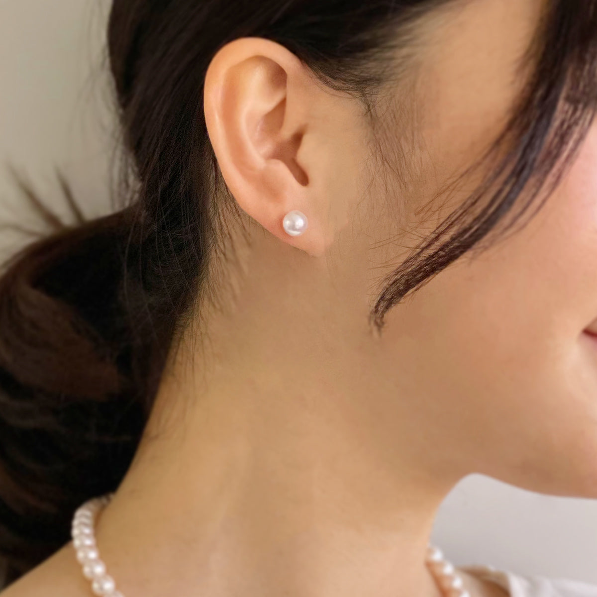 Akoya Pearl Earrings 7.0-7.5mm PT900