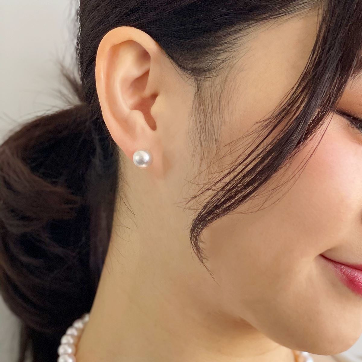 Aurora HANADAMA Akoya Pearl Earrings 8.5–9.0mm PT900