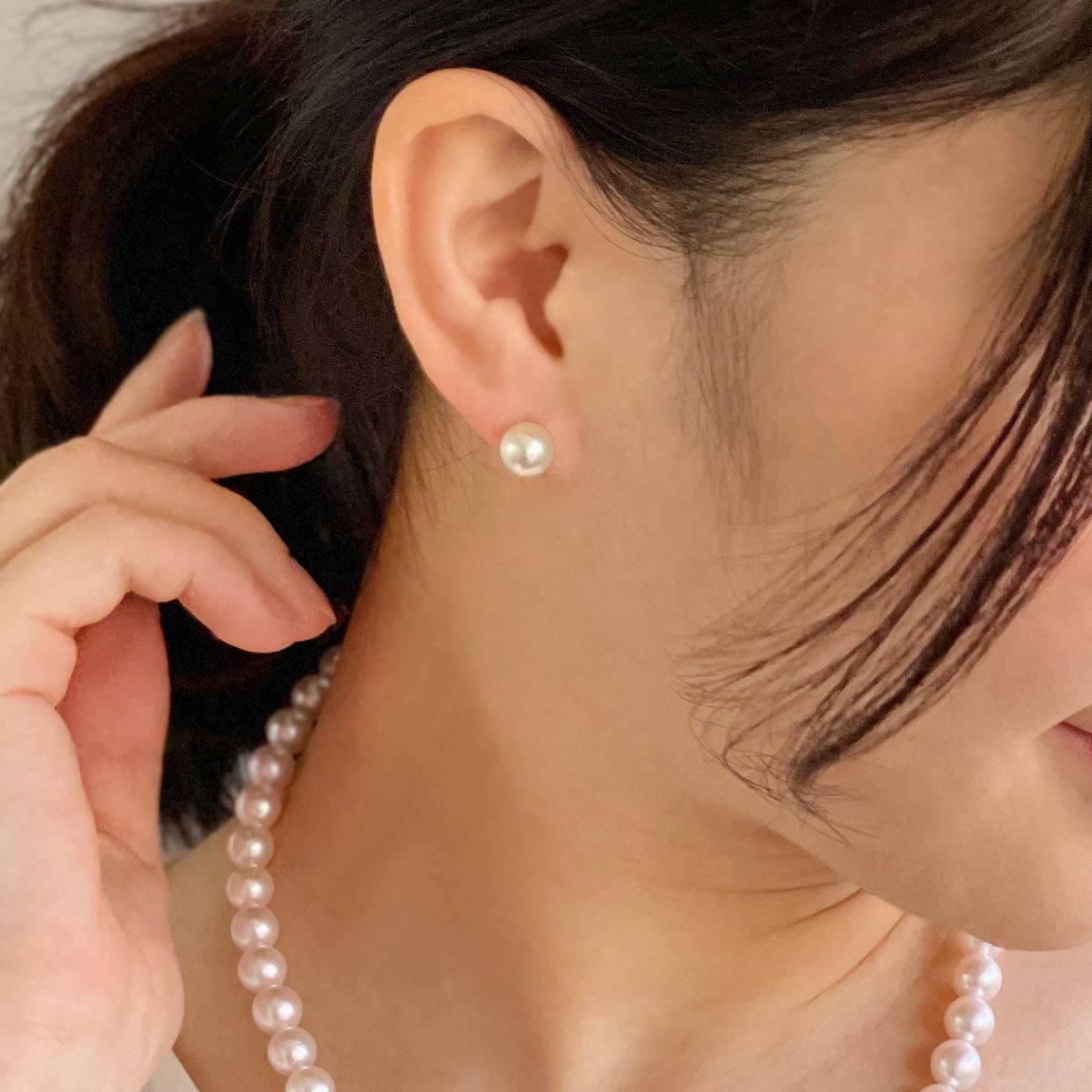 Akoya Pearl Earrings 8.0-8.5mm PT900