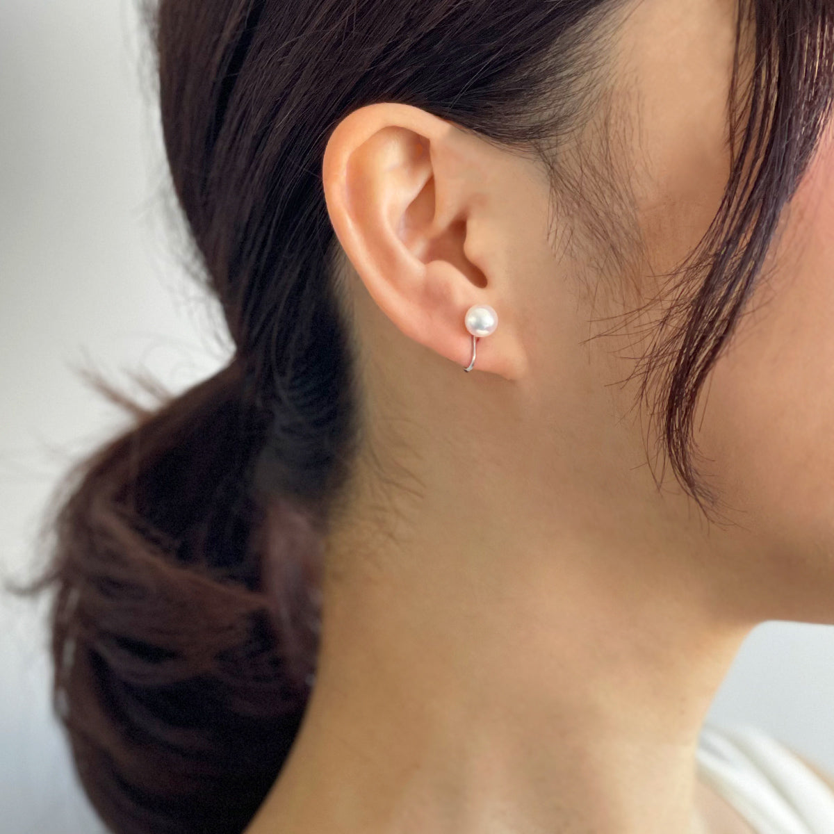 HANADAMA Akoya Pearl Clip-on Earrings 7.0-7.5mm K14WG