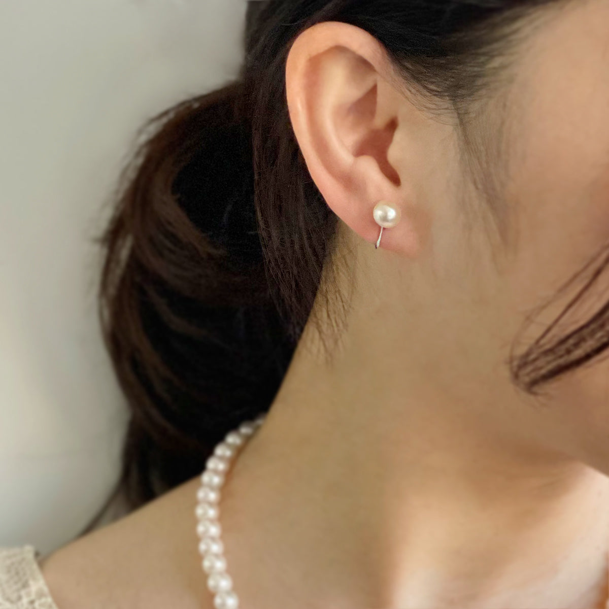 Akoya Pearl Clip-on Earrings 7.0-7.5mm K14WG