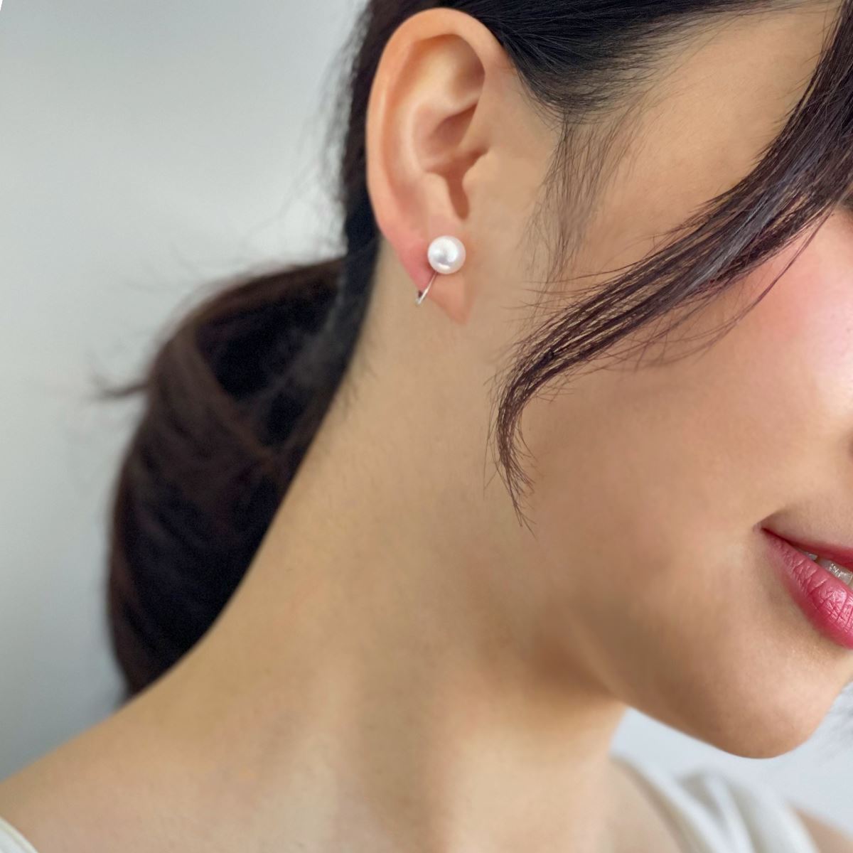 HANADAMA Akoya Pearl Clip-on Earrings 8.0-8.5mm K14WG