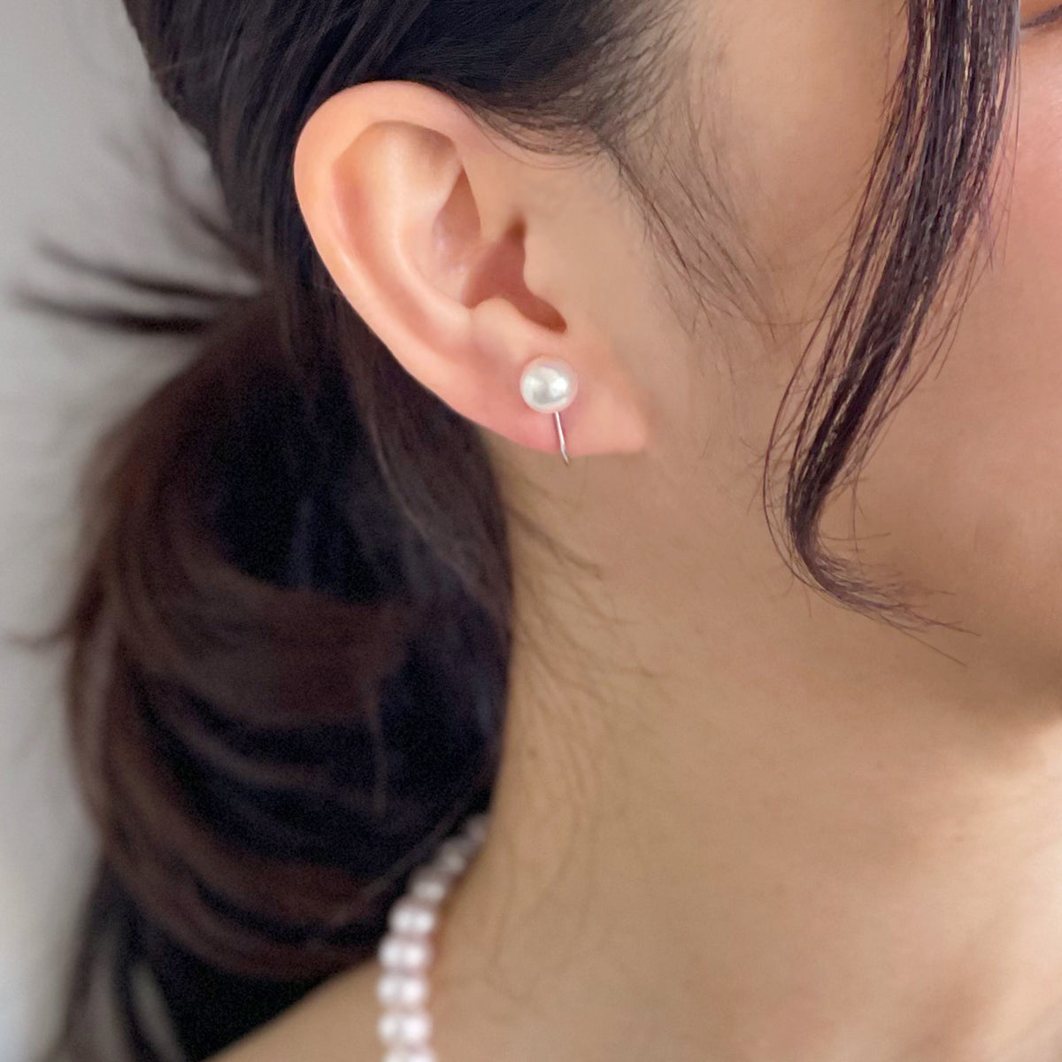 Akoya Pearl Clip-on Earrings 8.0-8.5mm K14WG