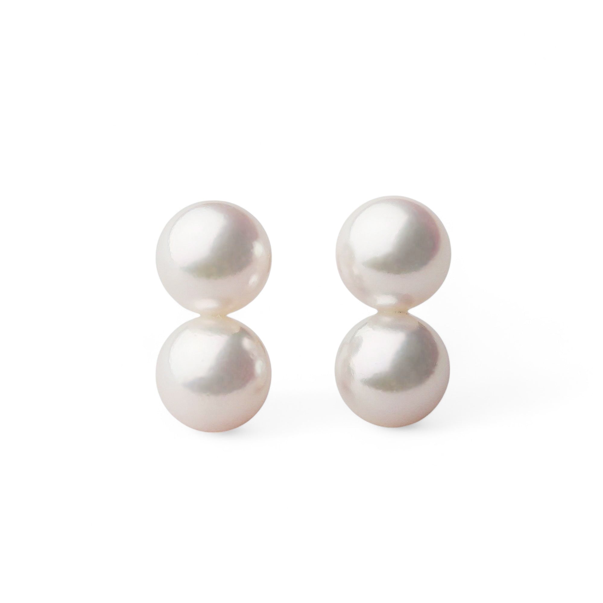 Carina Akoya Pearl Double Clip-on Earrings 7.5-8.0mm K18YG/K14WG