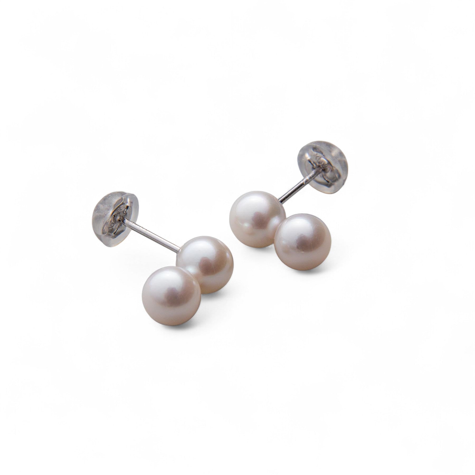 Carina Akoya Pearl Double Earrings 5.5-6.0mm K14WG/K18YG
