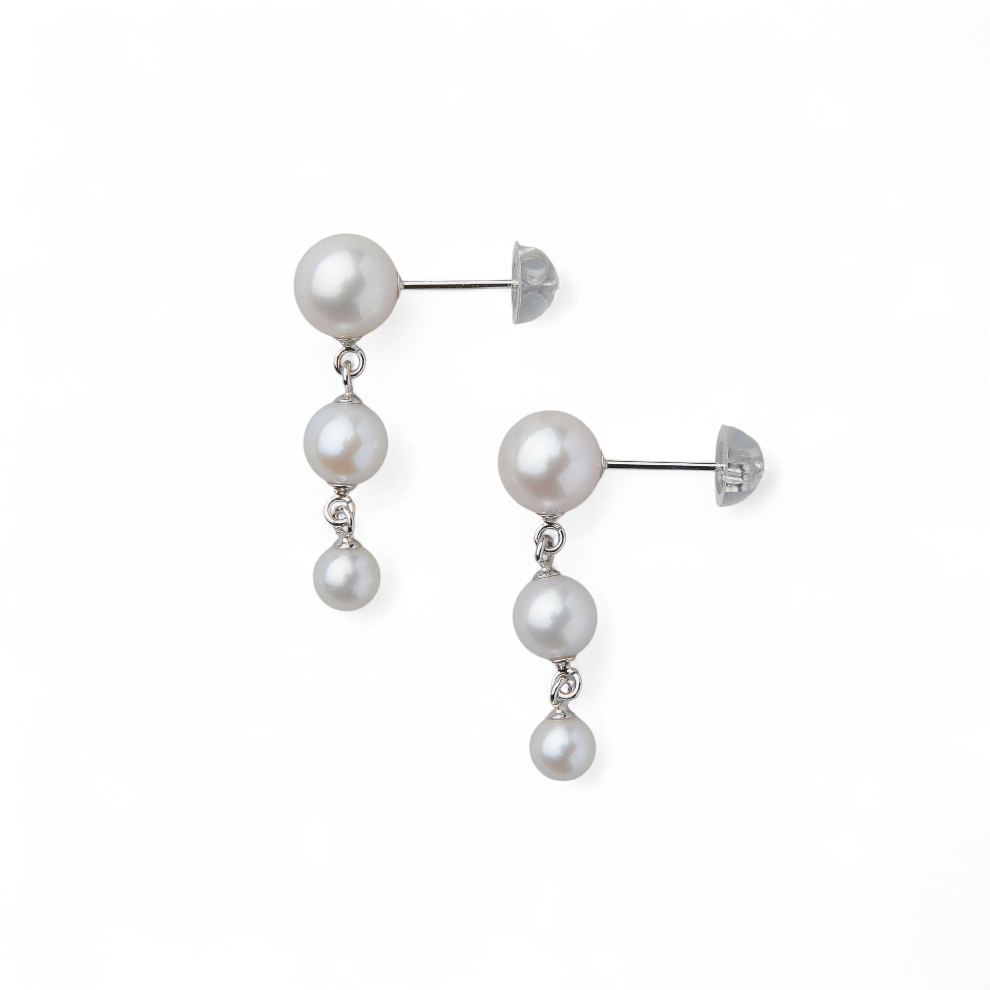 Carina Akoya Pearl Earrings 4.5-7.5mm K18YG/K14WG