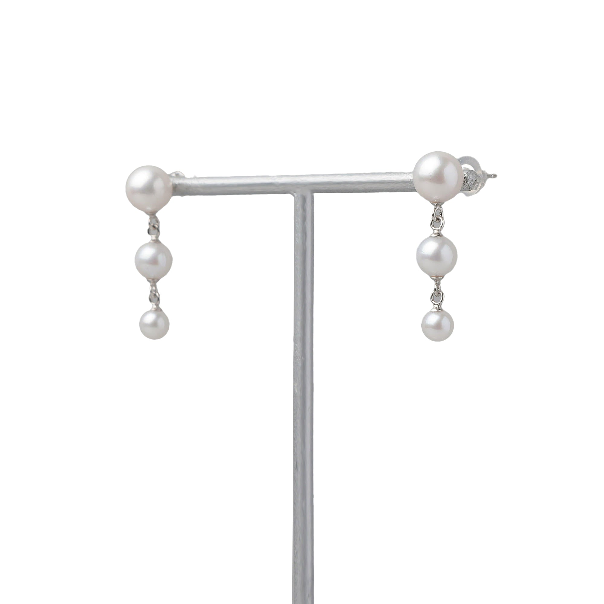 Carina Akoya Pearl Earrings 4.5-7.5mm K18YG/K14WG