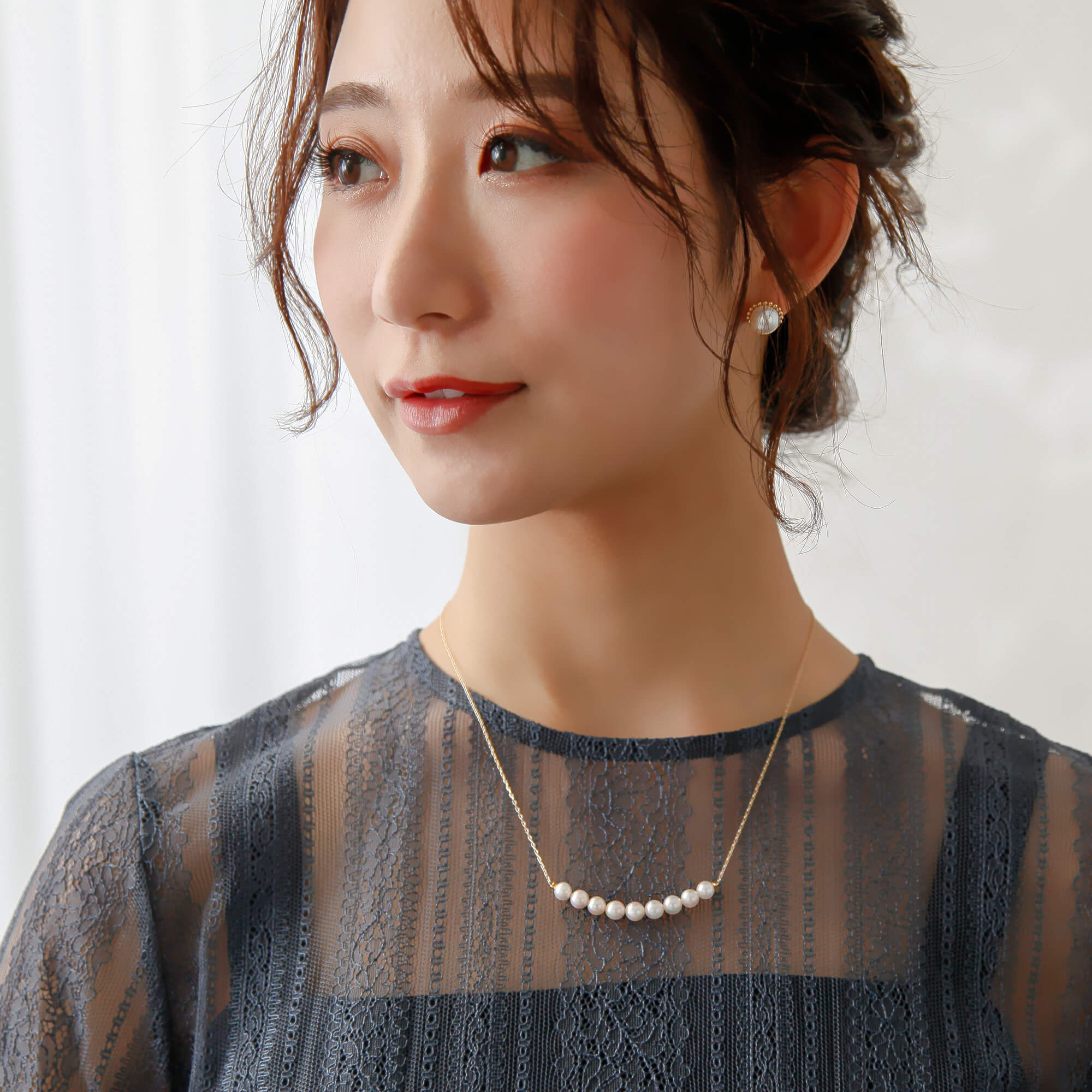 SMILEY Akoya Pearl Pendant 5.5-6.0mm K10WG/YG