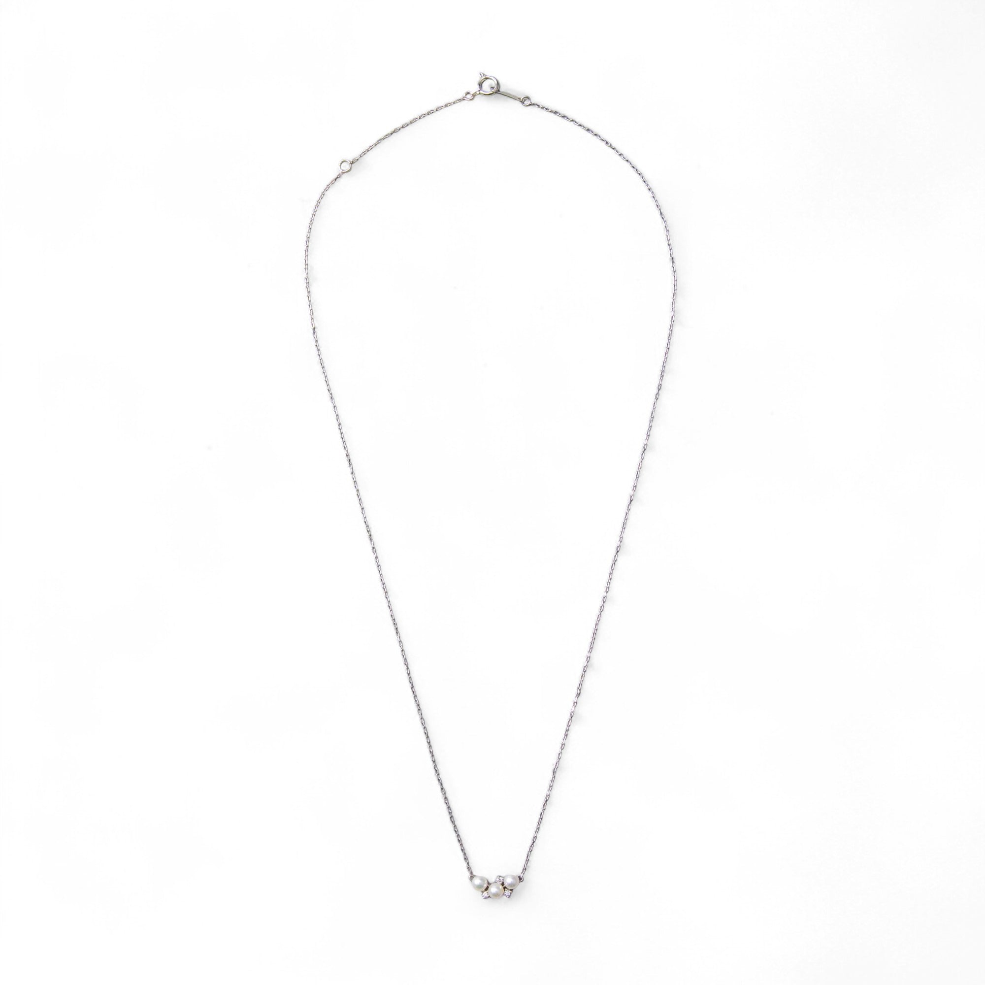 Petit Claire 阿古屋珍珠吊飾 3.0–3.5 mm K18WG/YG