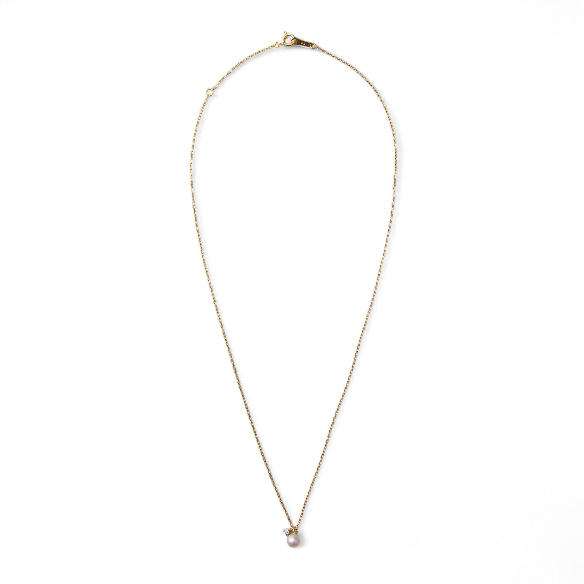 Felice Akoya Pearl Pendant 4.5–5.0mm K18WG/K18YG
