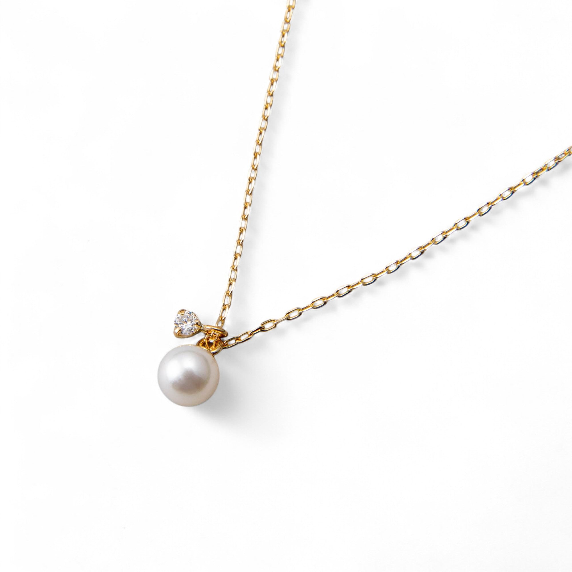 Felice Akoya Pearl Pendant 4.5–5.0mm K18WG/K18YG