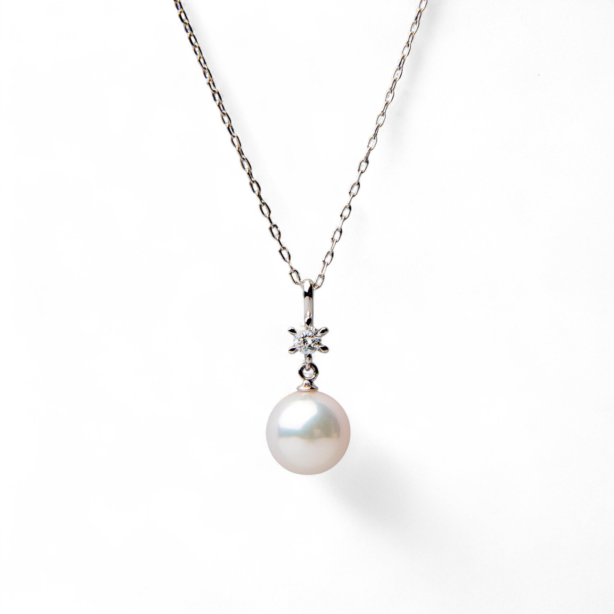 Akoya Pearl Pendant 7.5-8.0mm K18WG/K18YG